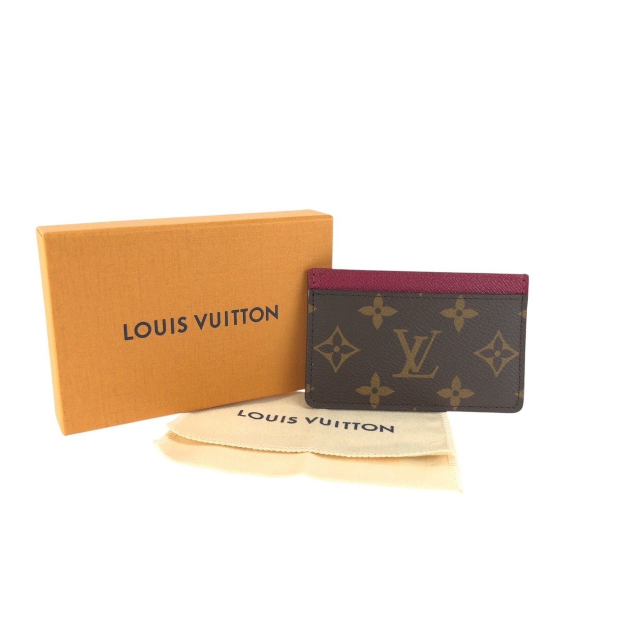 Louis Vuitton Louis Vuitton Monogram Brown Fuchsia M60703 Business Card Holder/Card Case Holder Pass Women's Size ONE SIZE - 10 Thumbnail