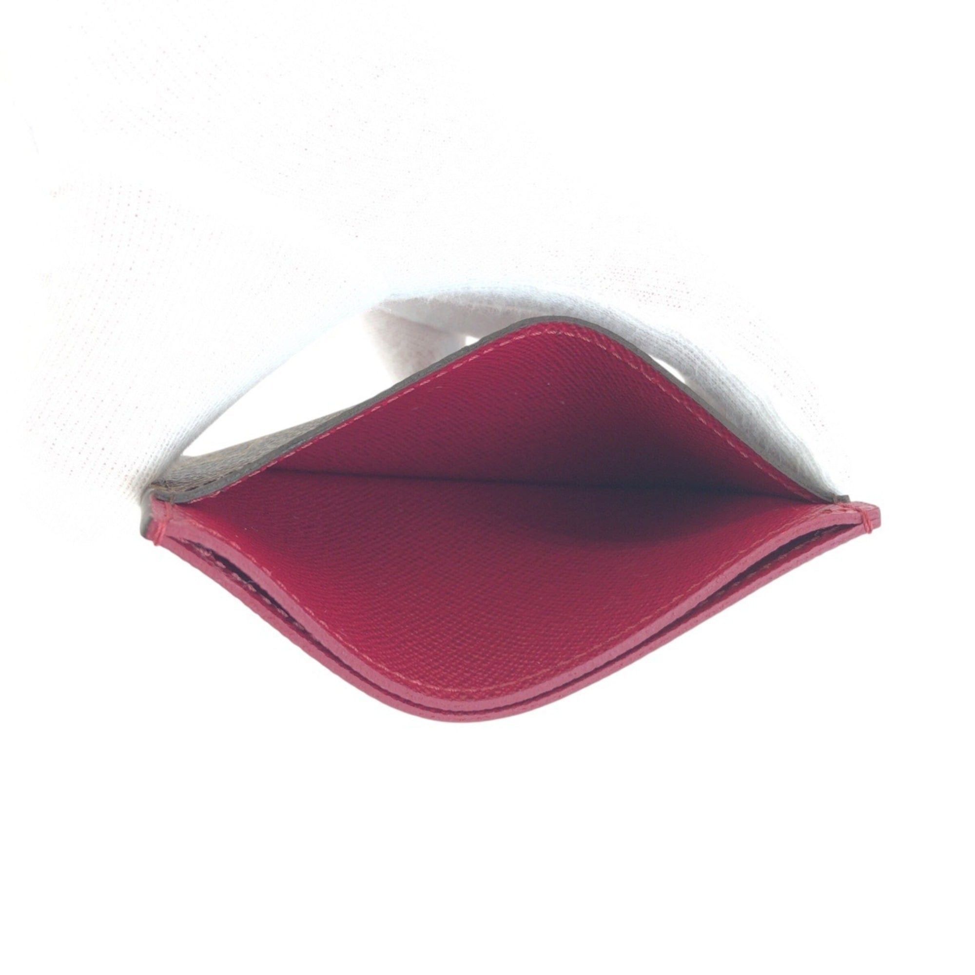 Louis Vuitton Louis Vuitton Monogram Brown Fuchsia M60703 Business Card Holder/Card Case Holder Pass Women's Size ONE SIZE - 7 Thumbnail