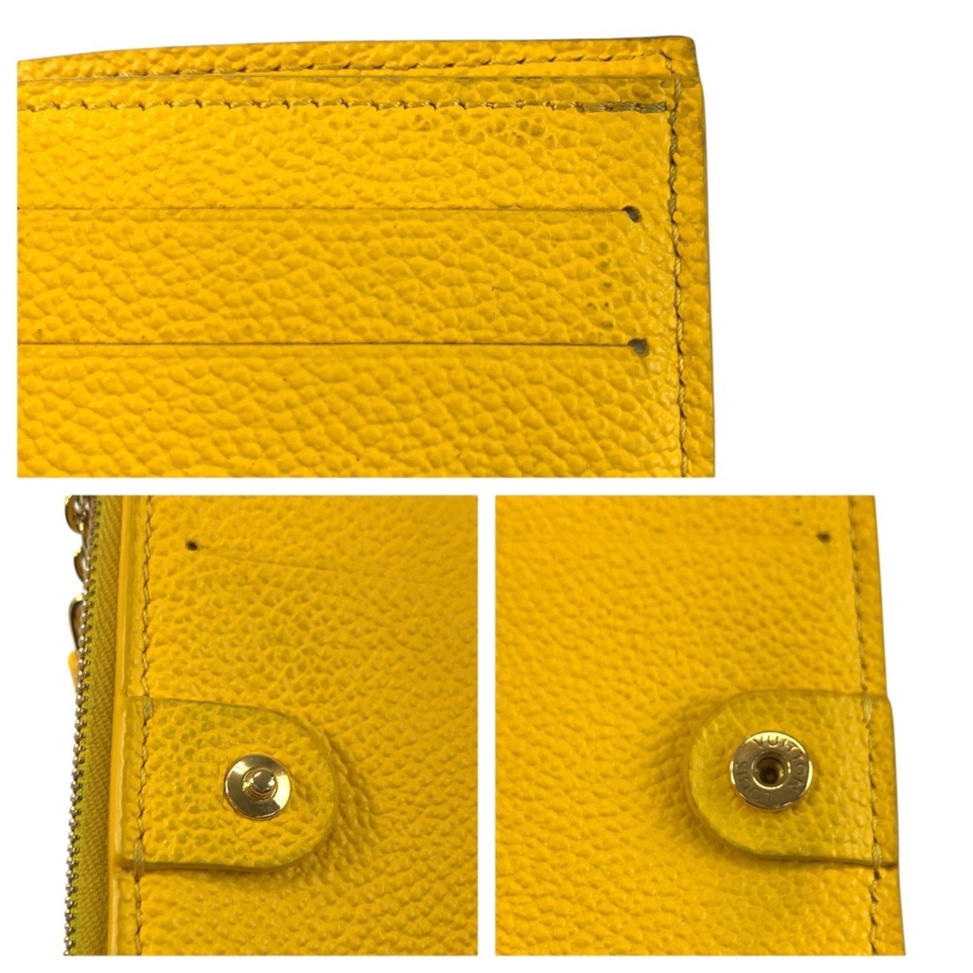 Louis Vuitton Louis Vuitton Monogram Empreinte Portefeuille Lisa Yellow Gold Hardware Leather M13579 Folding Wallet Compact Women's Size ONE SIZE - 9 Thumbnail