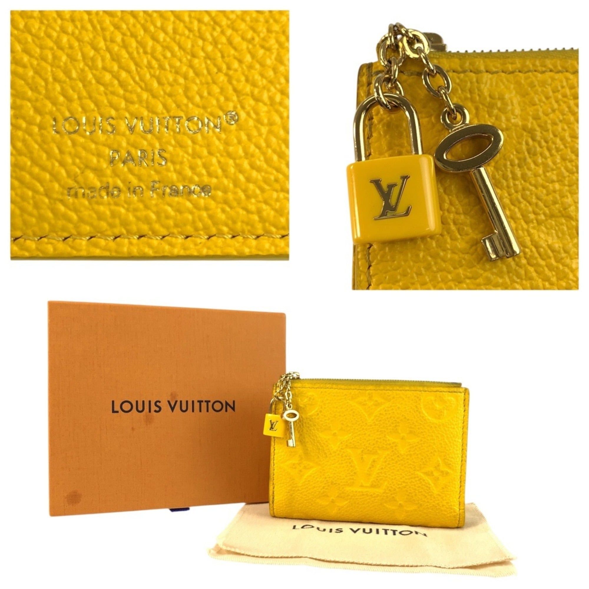 Louis Vuitton Louis Vuitton Monogram Empreinte Portefeuille Lisa Yellow Gold Hardware Leather M13579 Folding Wallet Compact Women's Size ONE SIZE - 3 Thumbnail