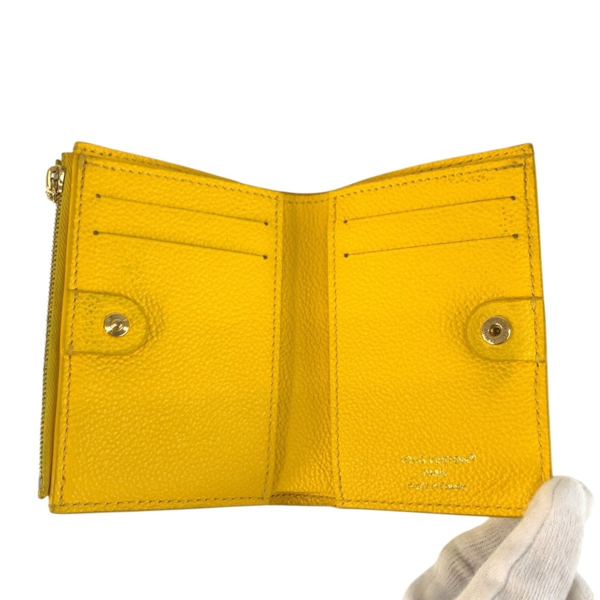 Louis Vuitton Louis Vuitton Monogram Empreinte Portefeuille Lisa Yellow Gold Hardware Leather M13579 Folding Wallet Compact Women's Size ONE SIZE - 4 Thumbnail