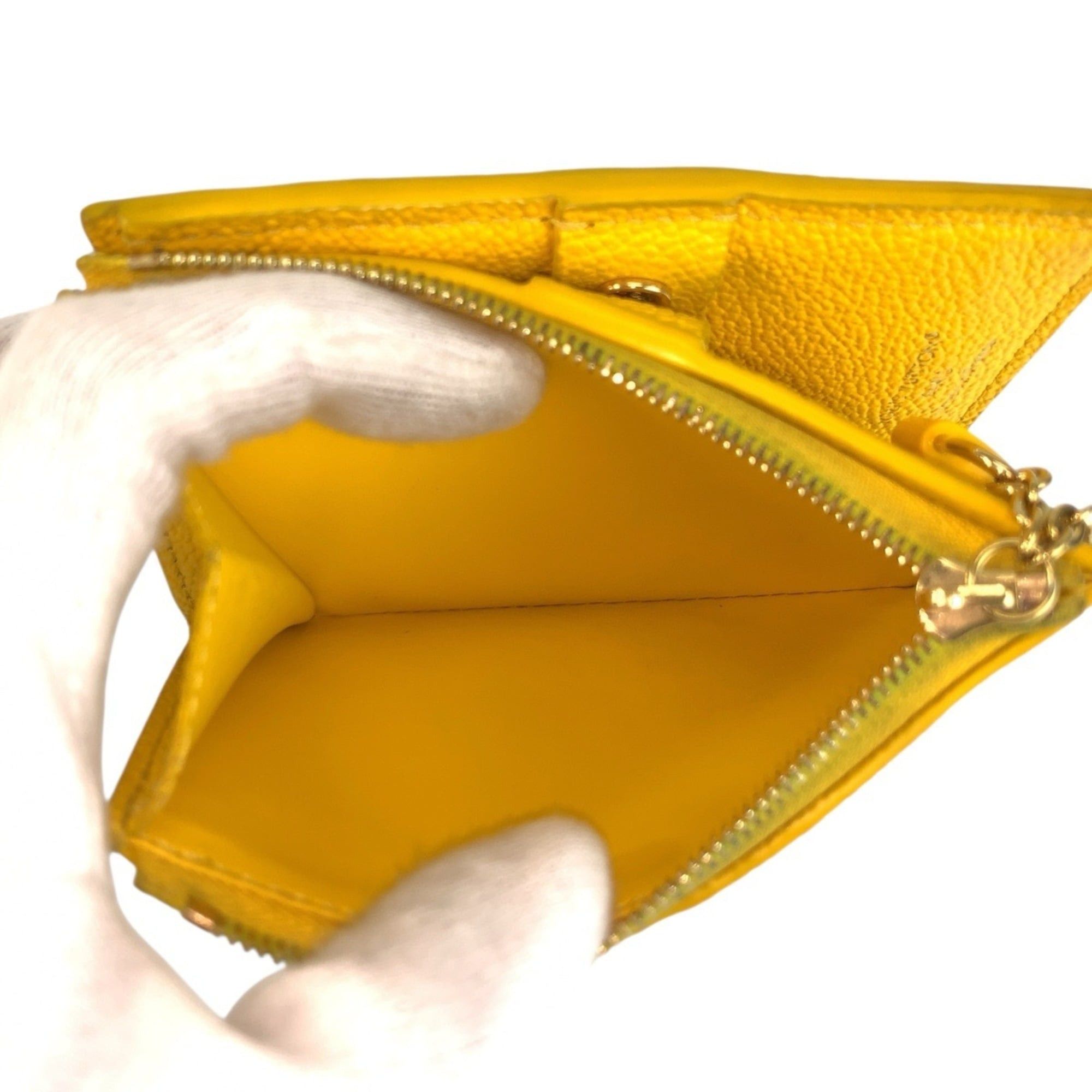 Louis Vuitton Louis Vuitton Monogram Empreinte Portefeuille Lisa Yellow Gold Hardware Leather M13579 Folding Wallet Compact Women's Size ONE SIZE - 6 Thumbnail
