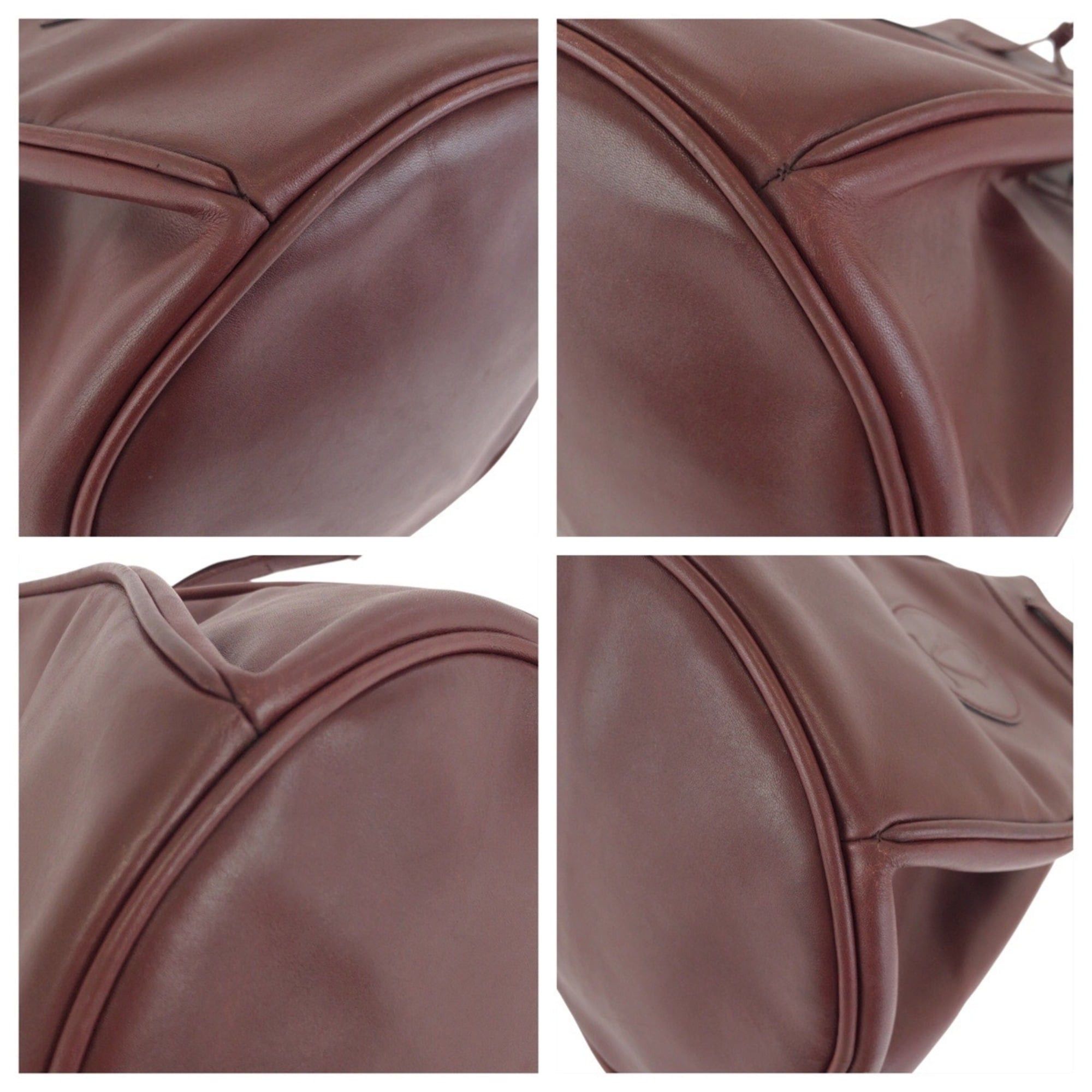 Cartier Cartier Must Line Wine Red Bordeaux Gold Hardware Leather Shoulder Bag Pouch for Women Size ONE SIZE - 3 Thumbnail