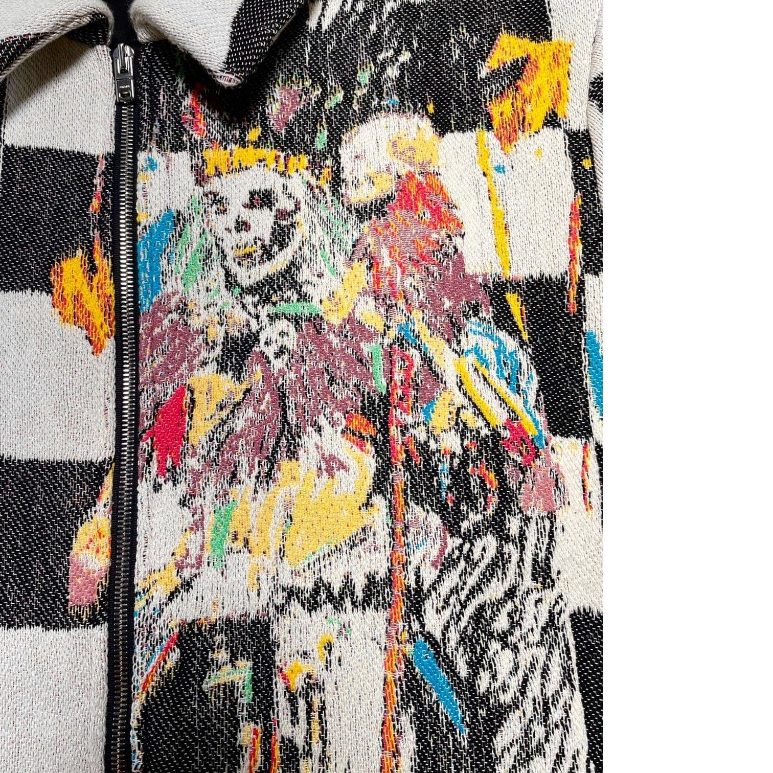 Amiri Amiri X Wes Lang Sacrifices Jacket Black White Size US XXL / EU 58 / 5 - 3 Thumbnail