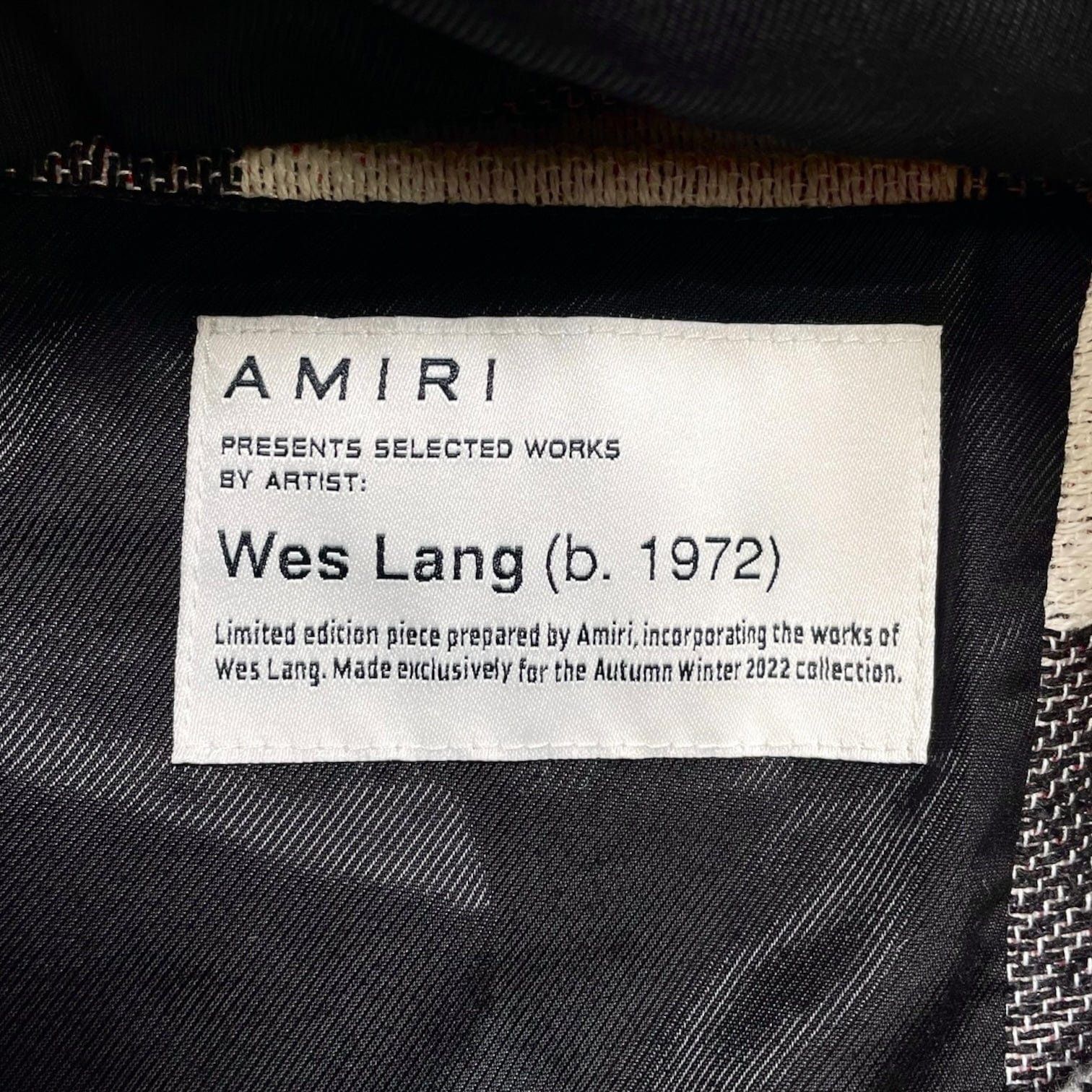 Amiri Amiri X Wes Lang Sacrifices Jacket Black White Size US XXL / EU 58 / 5 - 4 Thumbnail