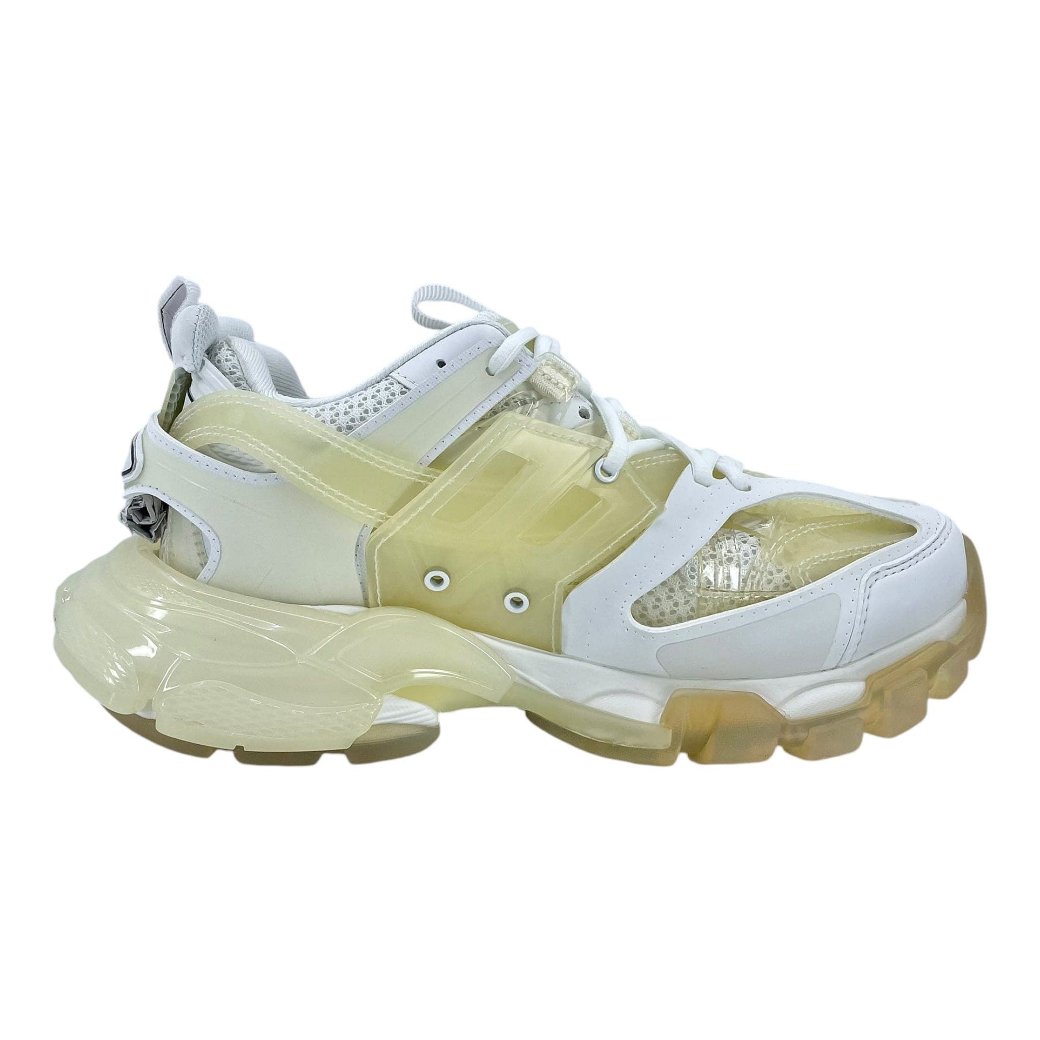 Balenciaga Track Clear Sole White Cream Size US 7 / IT 37 - 4 Thumbnail