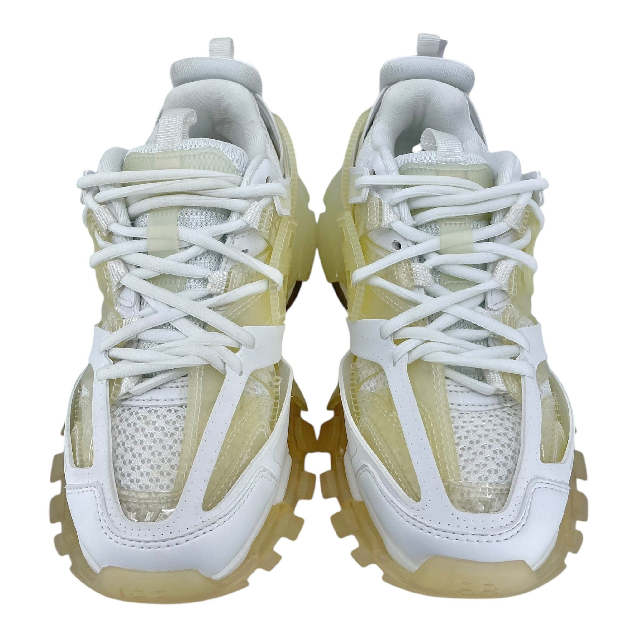 Balenciaga Track Clear Sole White Cream Size US 7 / IT 37 - 5 Thumbnail