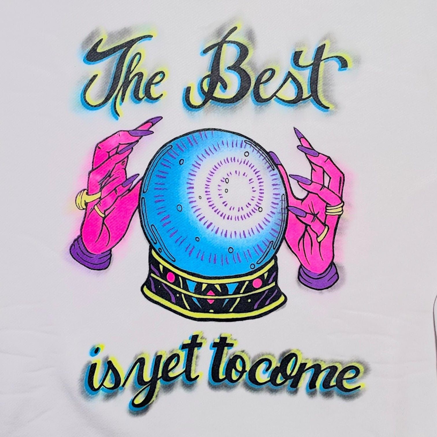 Amiri Amiri The Best To Come Crystal Ball Crewneck Sweatshirt Whit Size US XL / EU 56 / 4 - 3 Thumbnail