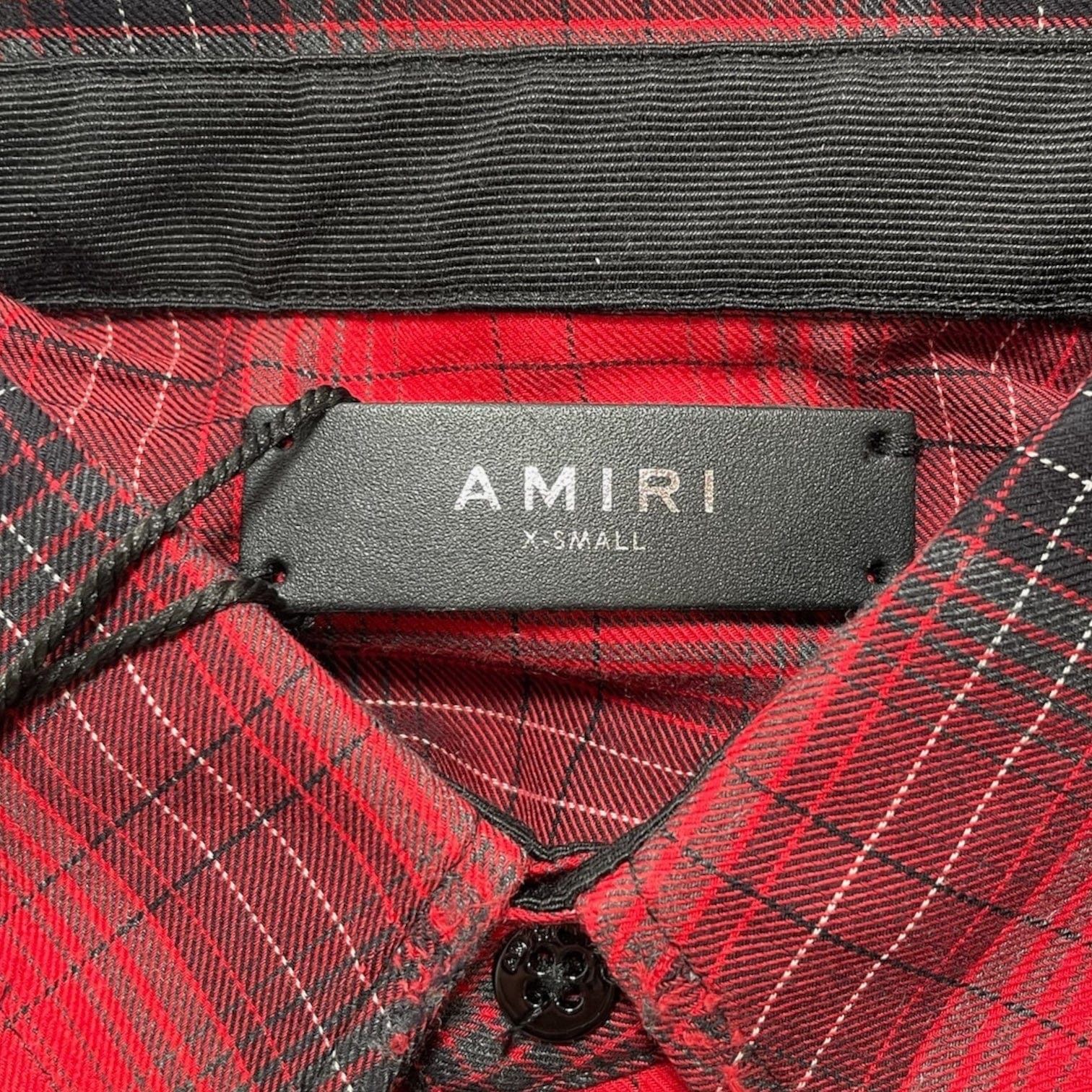 Amiri Amiri Core Checked Flannel Button Up Shirt Red Size US XS / EU 42 / 0 - 4 Thumbnail