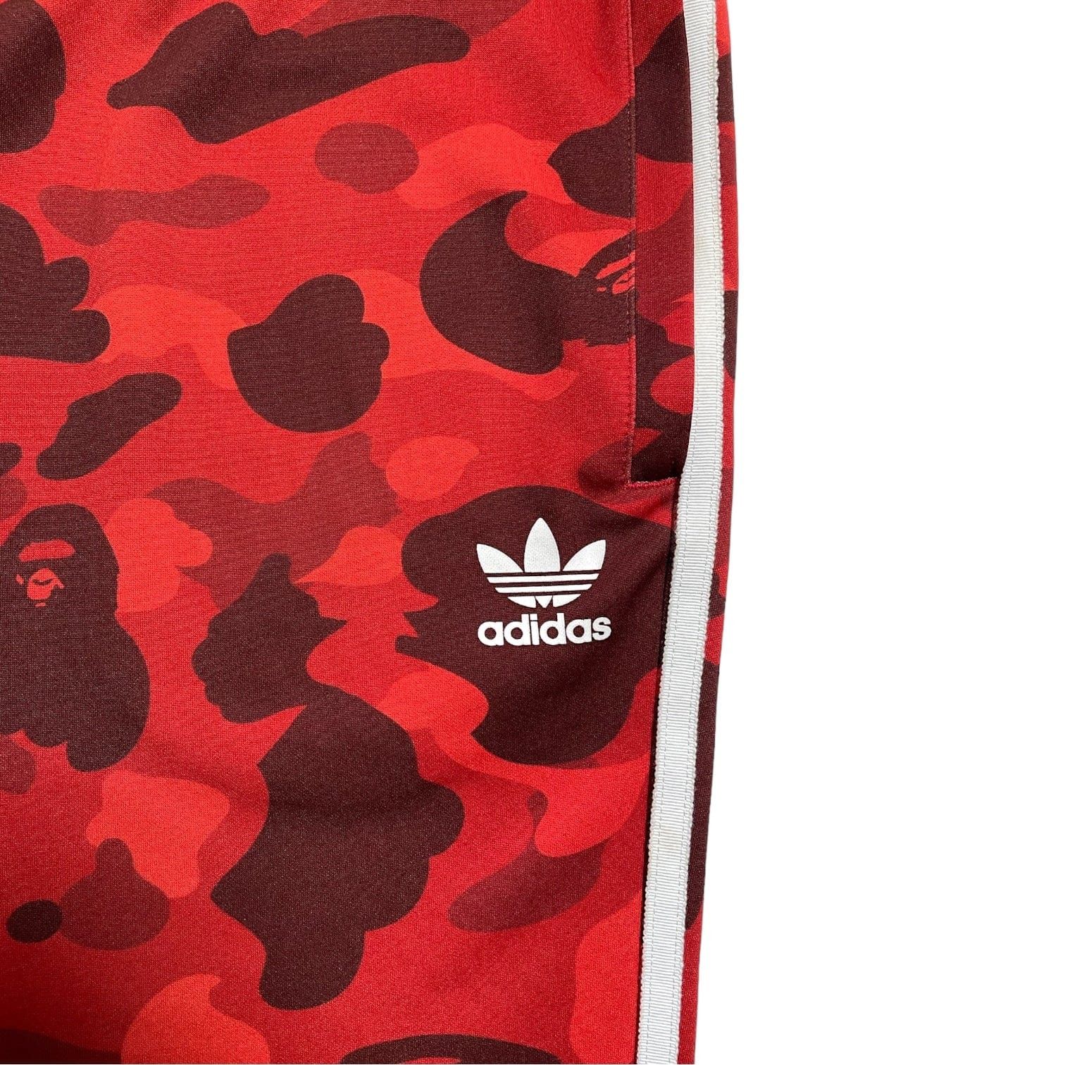 Bape x Adidas Adicolor Track Pants Raw Red Size US 40 / EU 56 - 3 Thumbnail