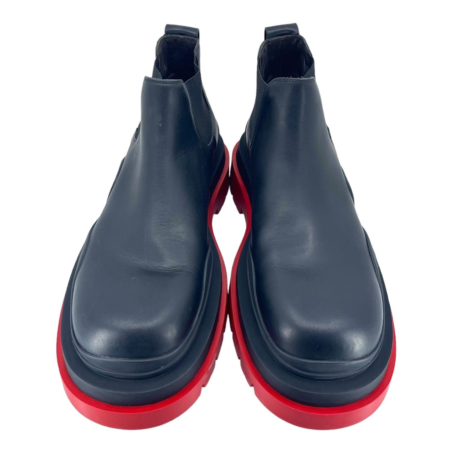 Bottega Veneta Cropped Chelsea Boot Black Red Size US 8 / EU 41 - 5 Thumbnail