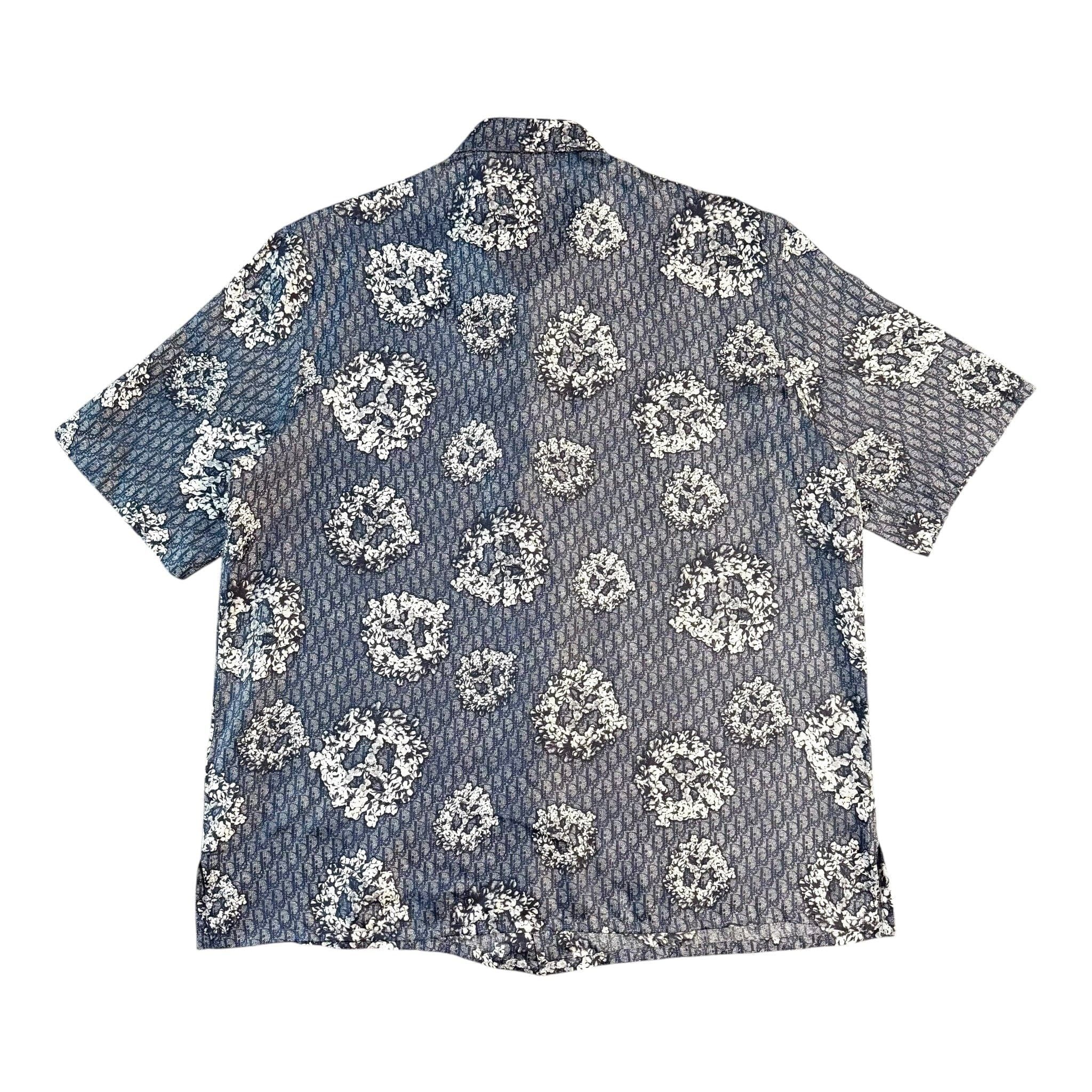 Dior Dior x Denim Tears Silk Button Up Shirt Blue Size US XS / EU 42 / 0 - 2 Thumbnail