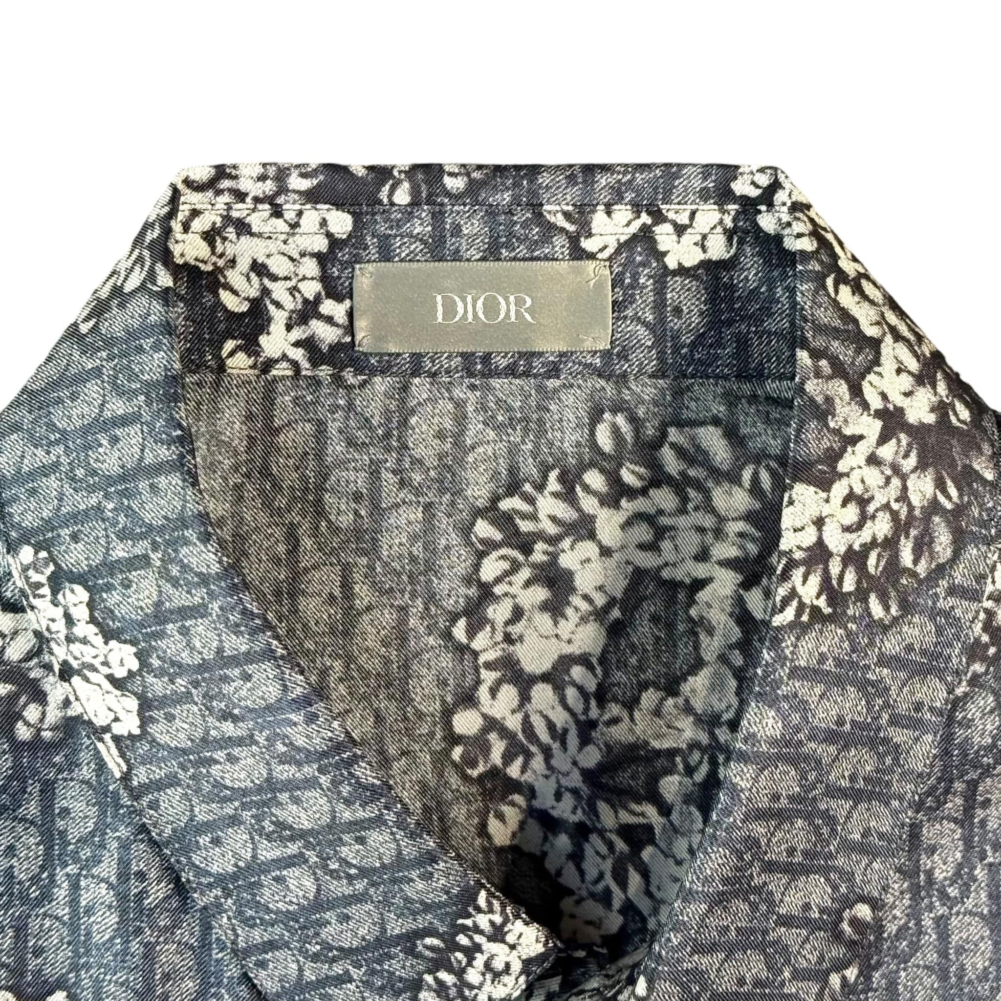Dior Dior x Denim Tears Silk Button Up Shirt Blue Size US XS / EU 42 / 0 - 4 Thumbnail