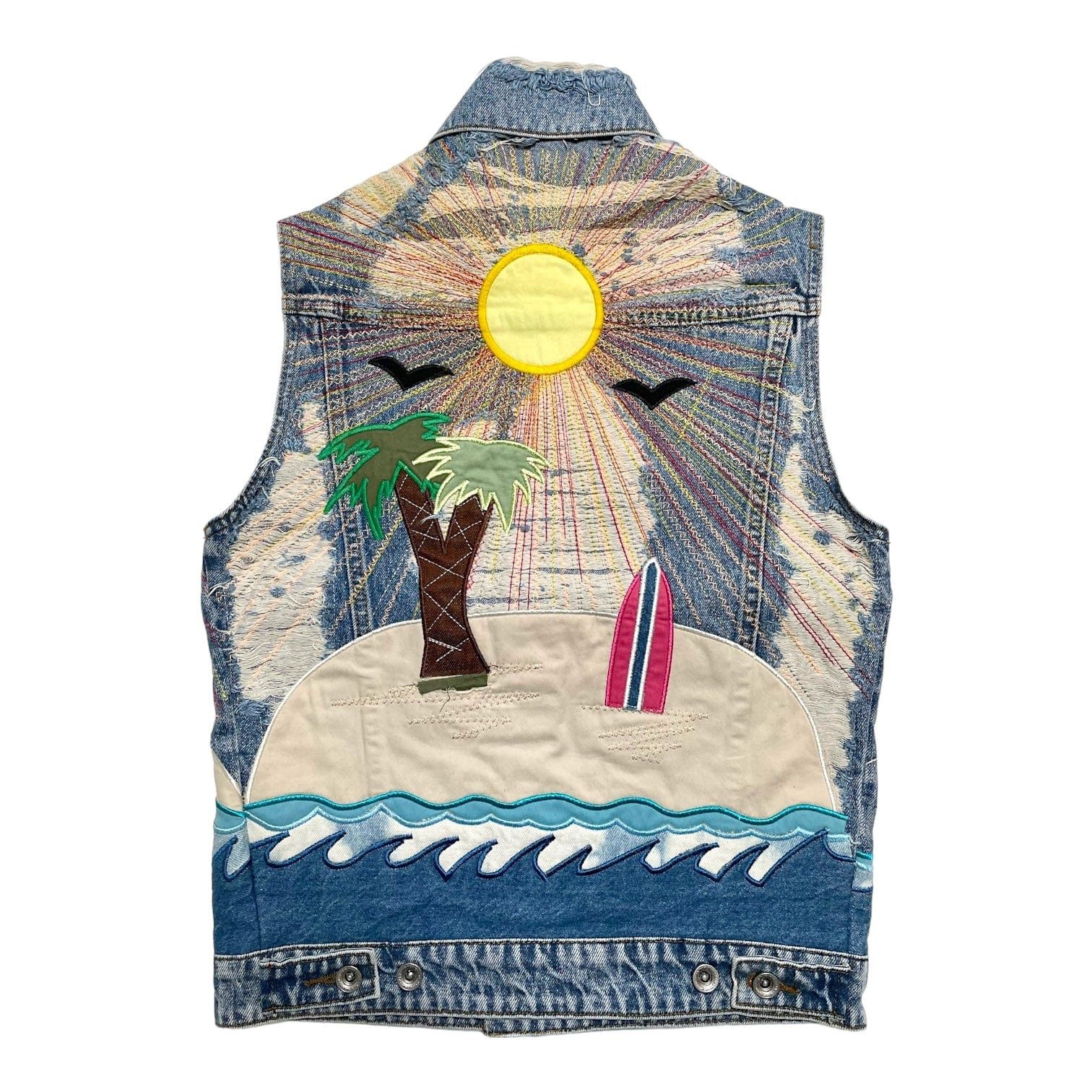 Who Decides War x PALE USA Seaboard Jean Vest Indigo Size US S / EU 44-46 / 1 - 2 Thumbnail