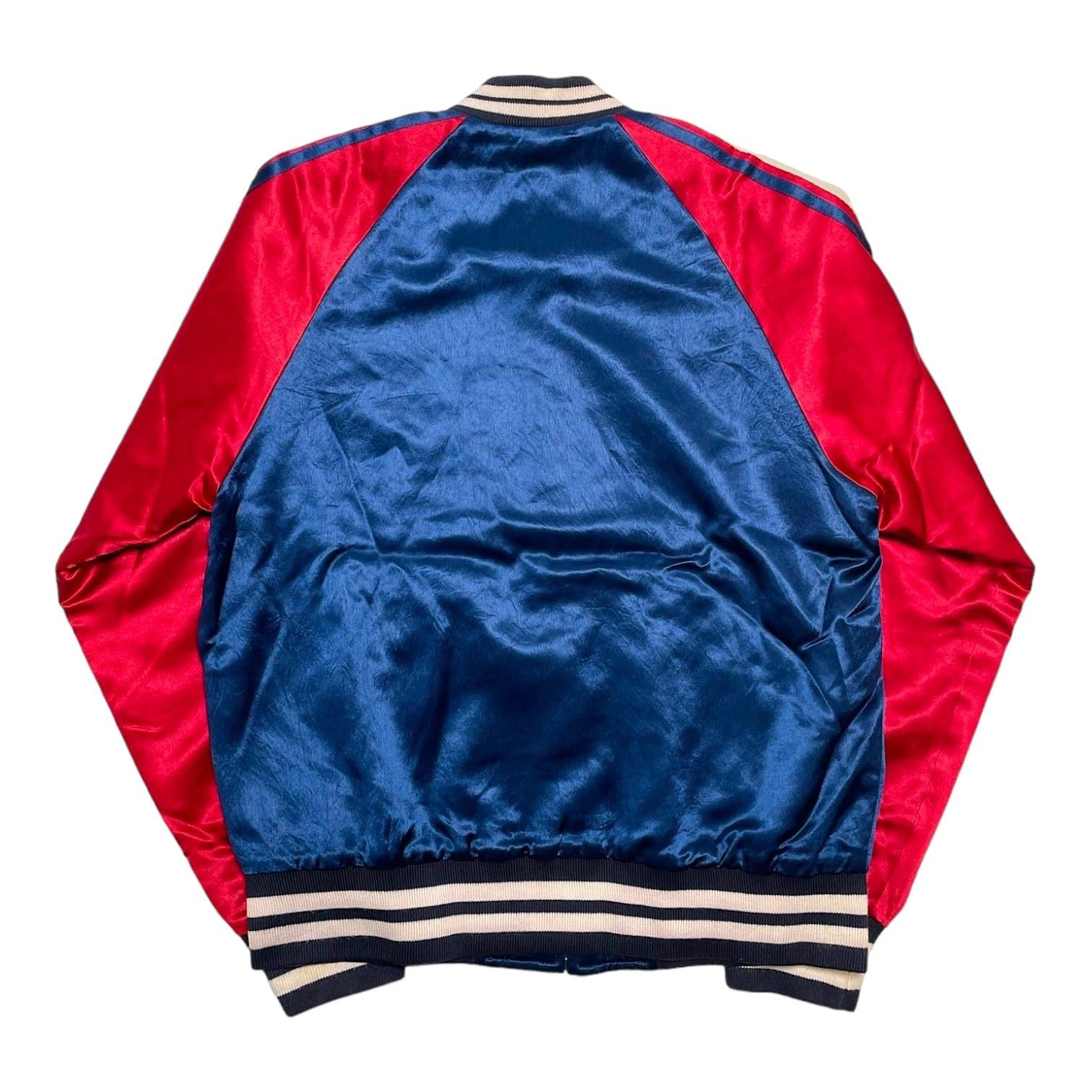 Gucci Stripe Reversible Zip Up Bomber Jacket Blue Red Size US L / EU 52-54 / 3 - 4 Thumbnail