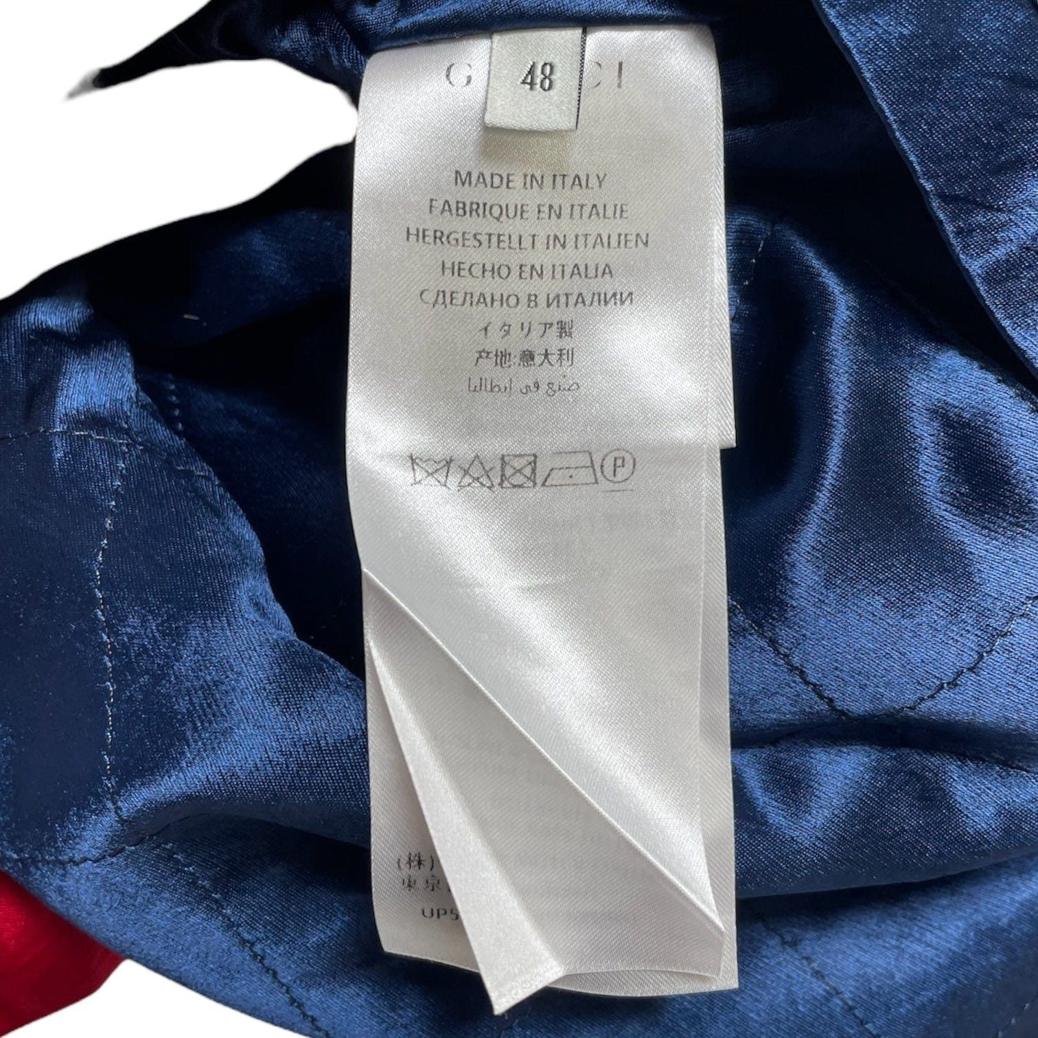 Gucci Stripe Reversible Zip Up Bomber Jacket Blue Red Size US L / EU 52-54 / 3 - 5 Thumbnail
