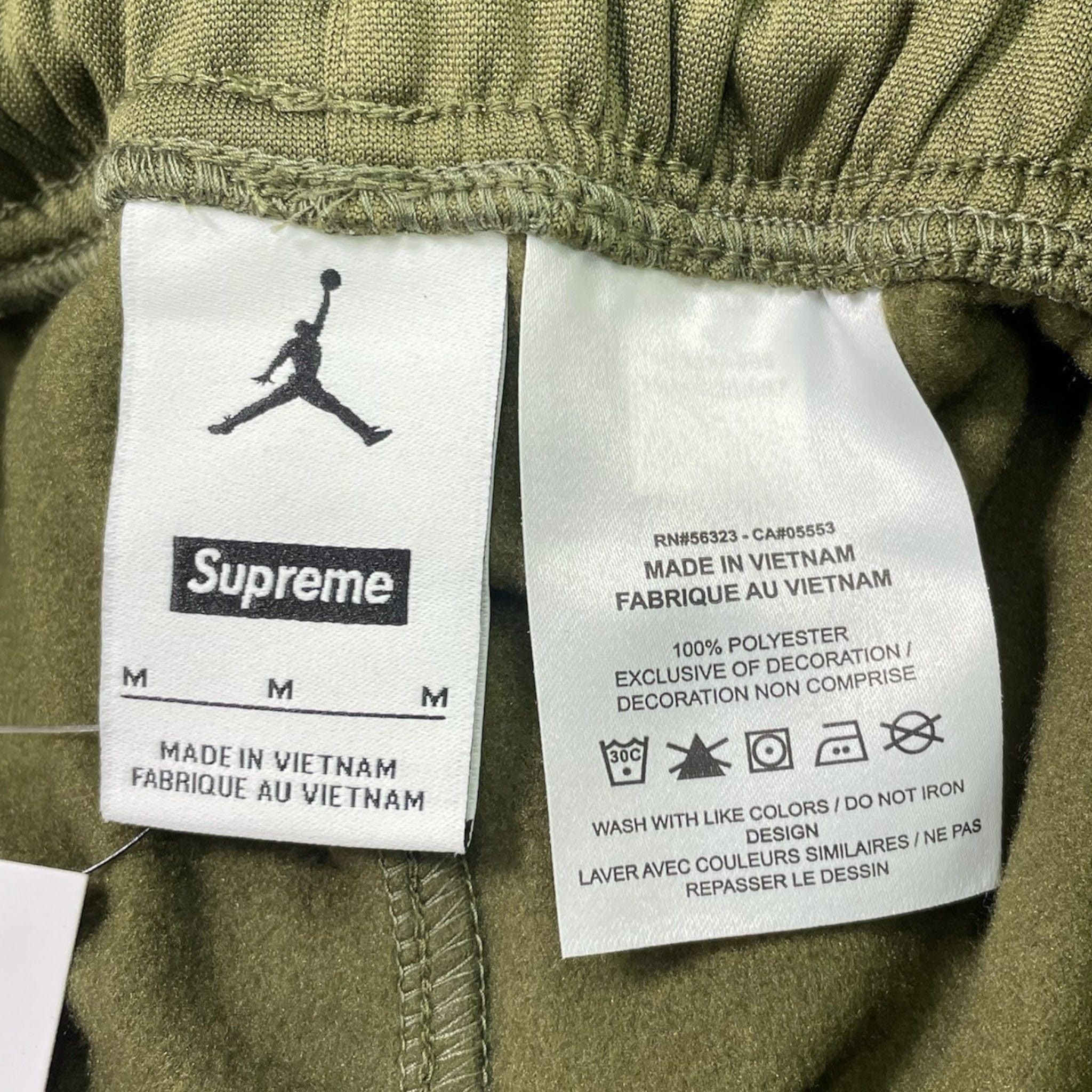 Nike Supreme Jordan Tricot Track Pant Olive Size US 33 - 4 Thumbnail