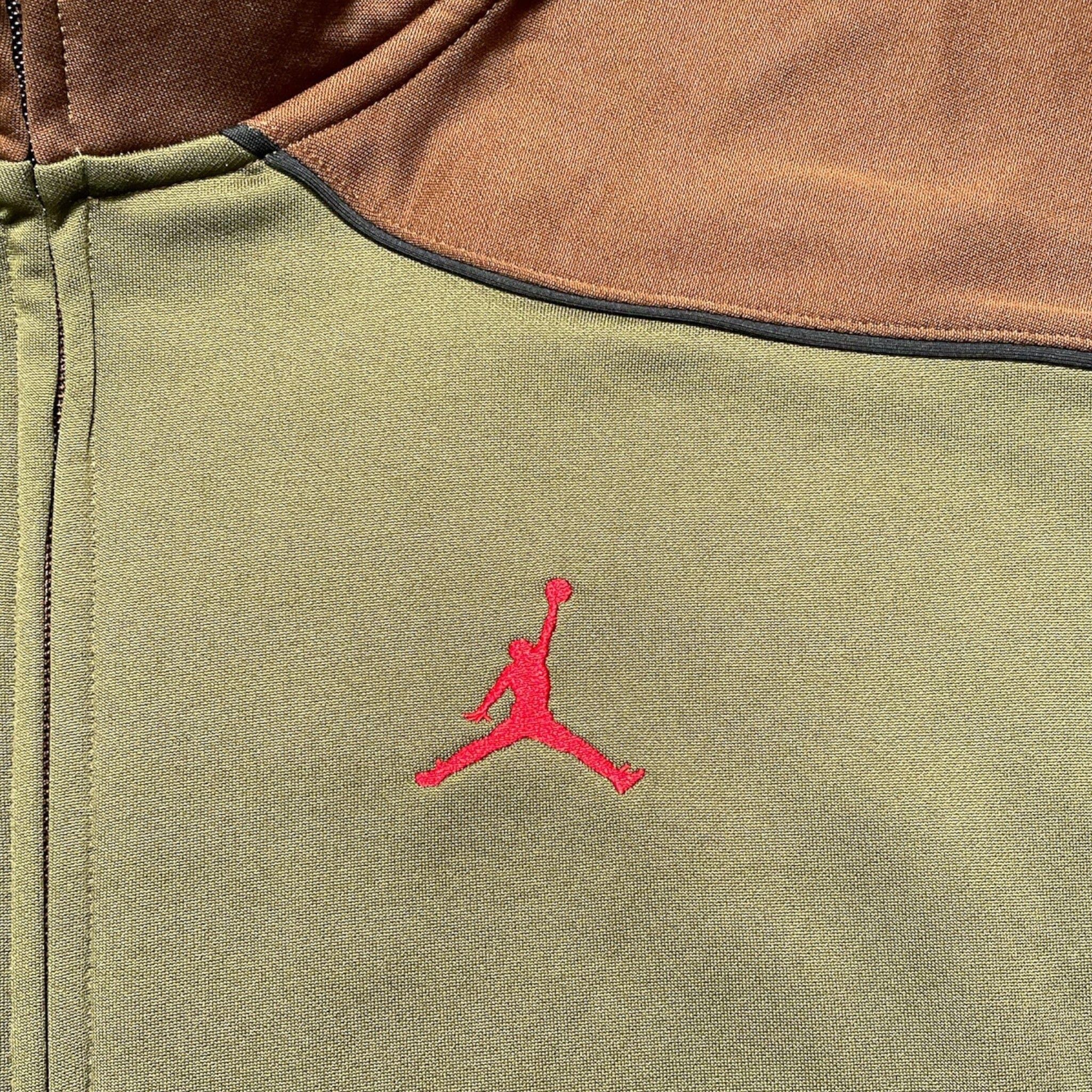 Nike Supreme Jordan Tricot Track Jacket Olive Size US L / EU 52-54 / 3 - 3 Thumbnail