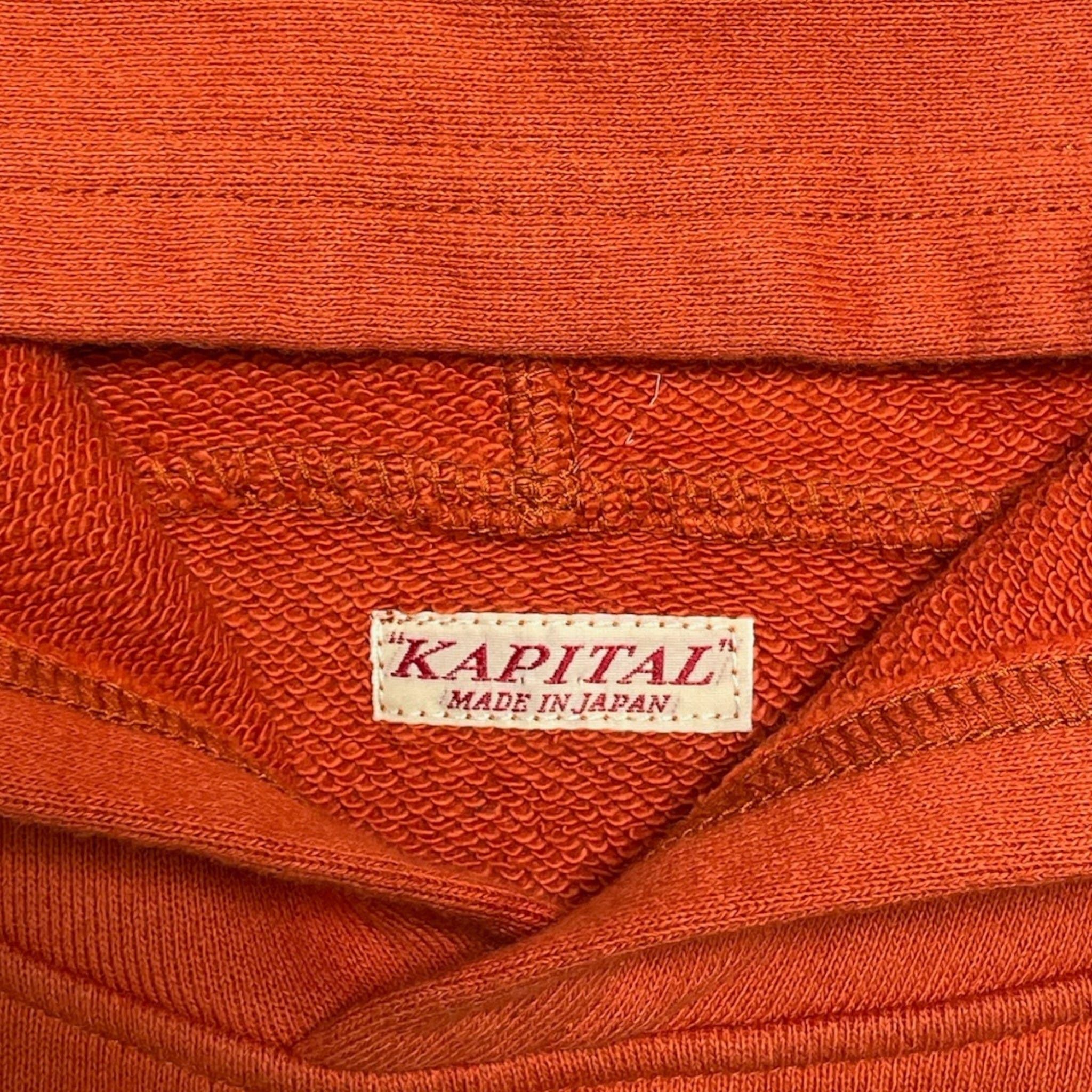 Kapital Peckish Bowy Hooded Sweatshirt Orange Size US L / EU 52-54 / 3 - 4 Thumbnail