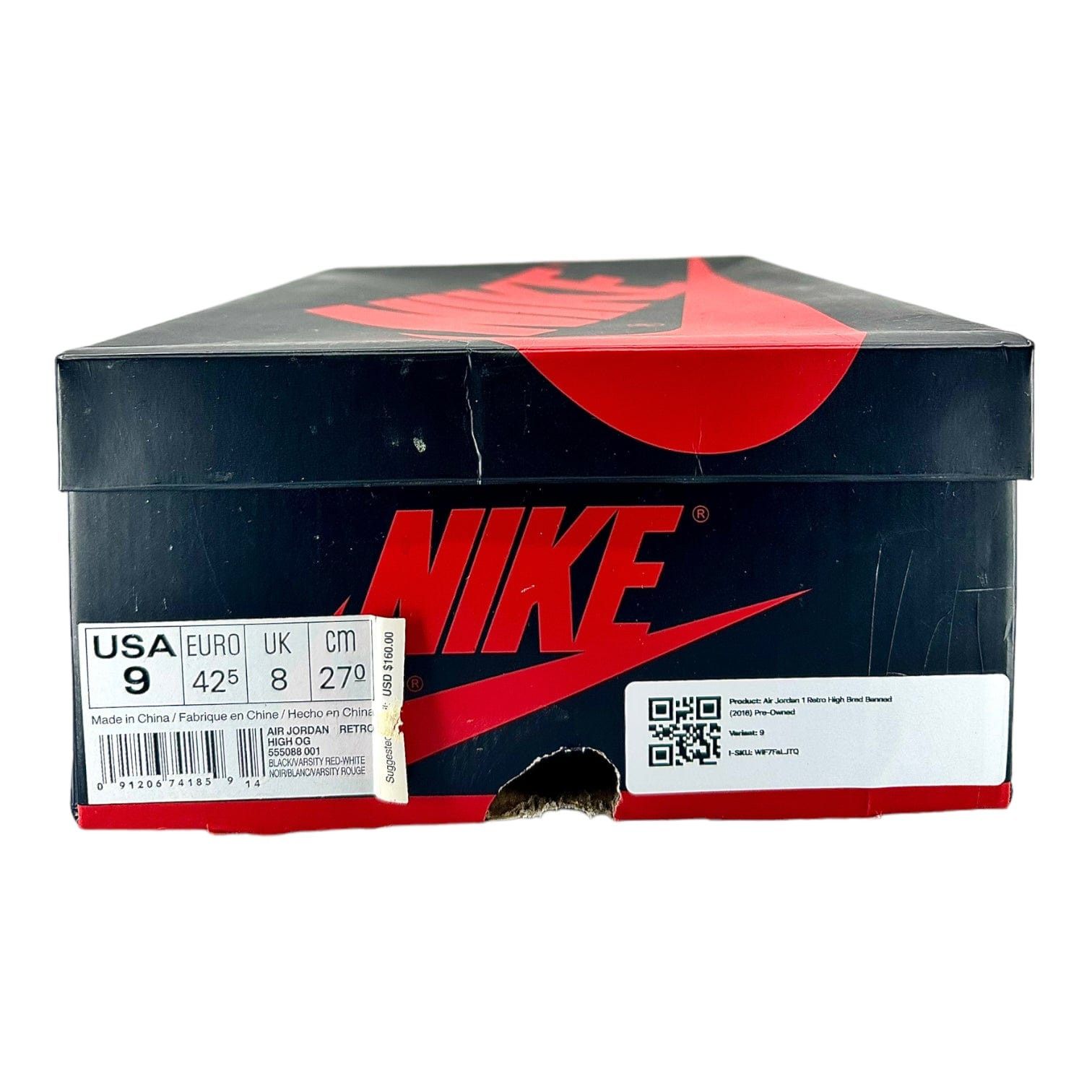 Nike 1 Retro High Bred Banned (2016) Size US 9 / EU 42 - 9 Thumbnail