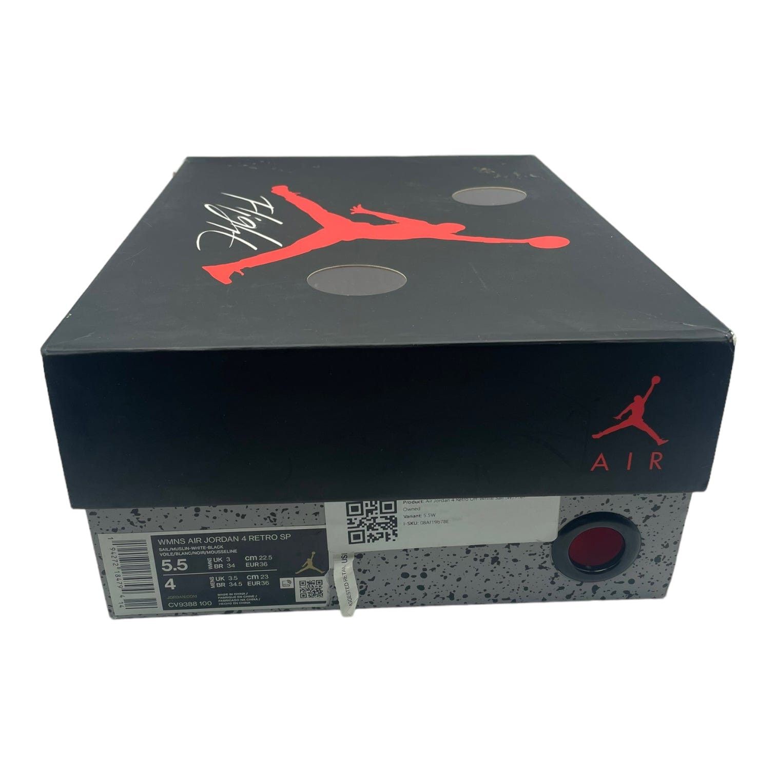 Nike 4 Retro Off-White Sail (W) Size US 5.5 / IT 35.5 - 8 Thumbnail