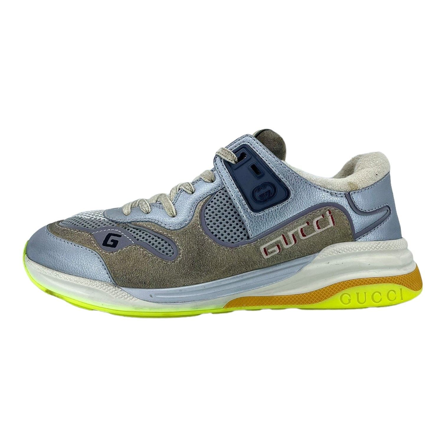 Gucci Ultrapace Sneaker Silver Metallic Size US 8 / EU 41 - 2 Thumbnail