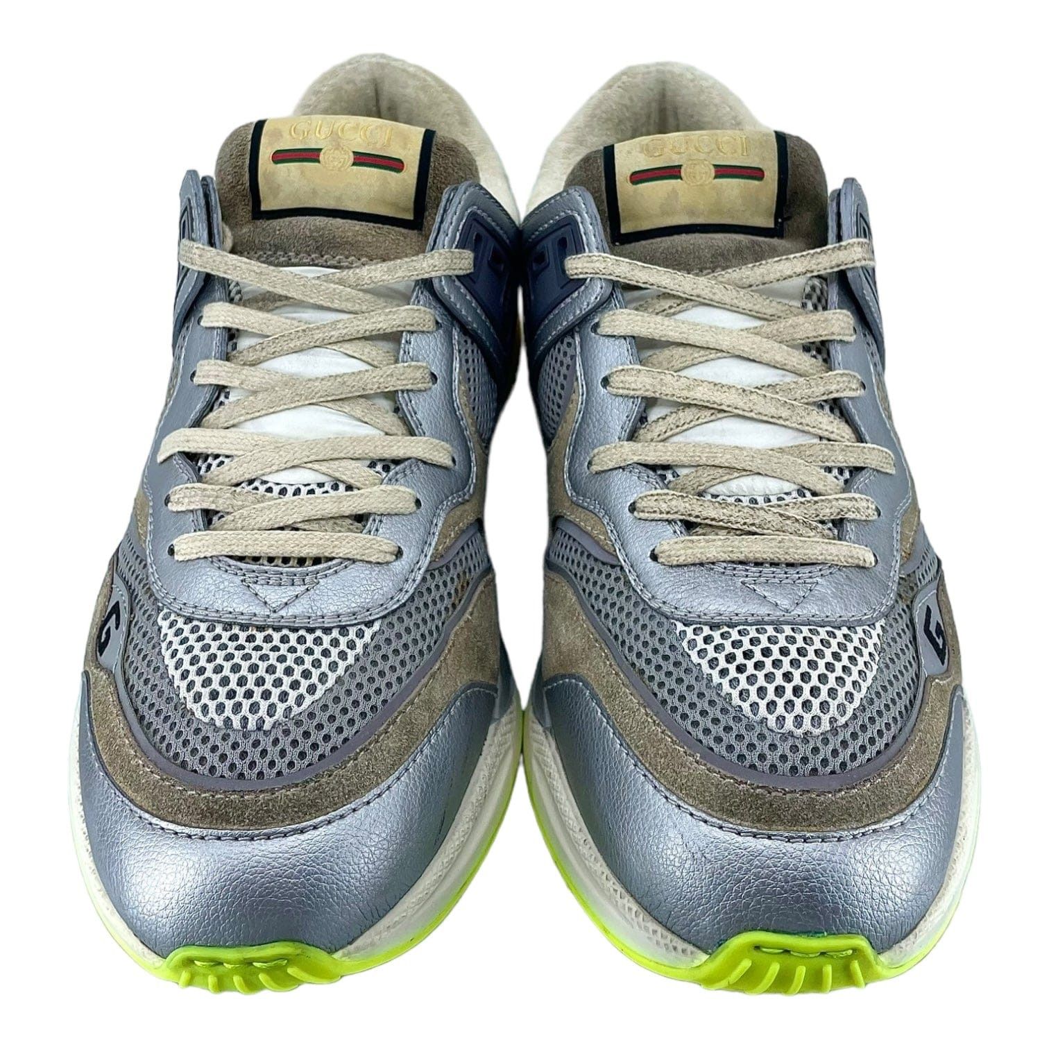 Gucci Ultrapace Sneaker Silver Metallic Size US 8 / EU 41 - 5 Thumbnail