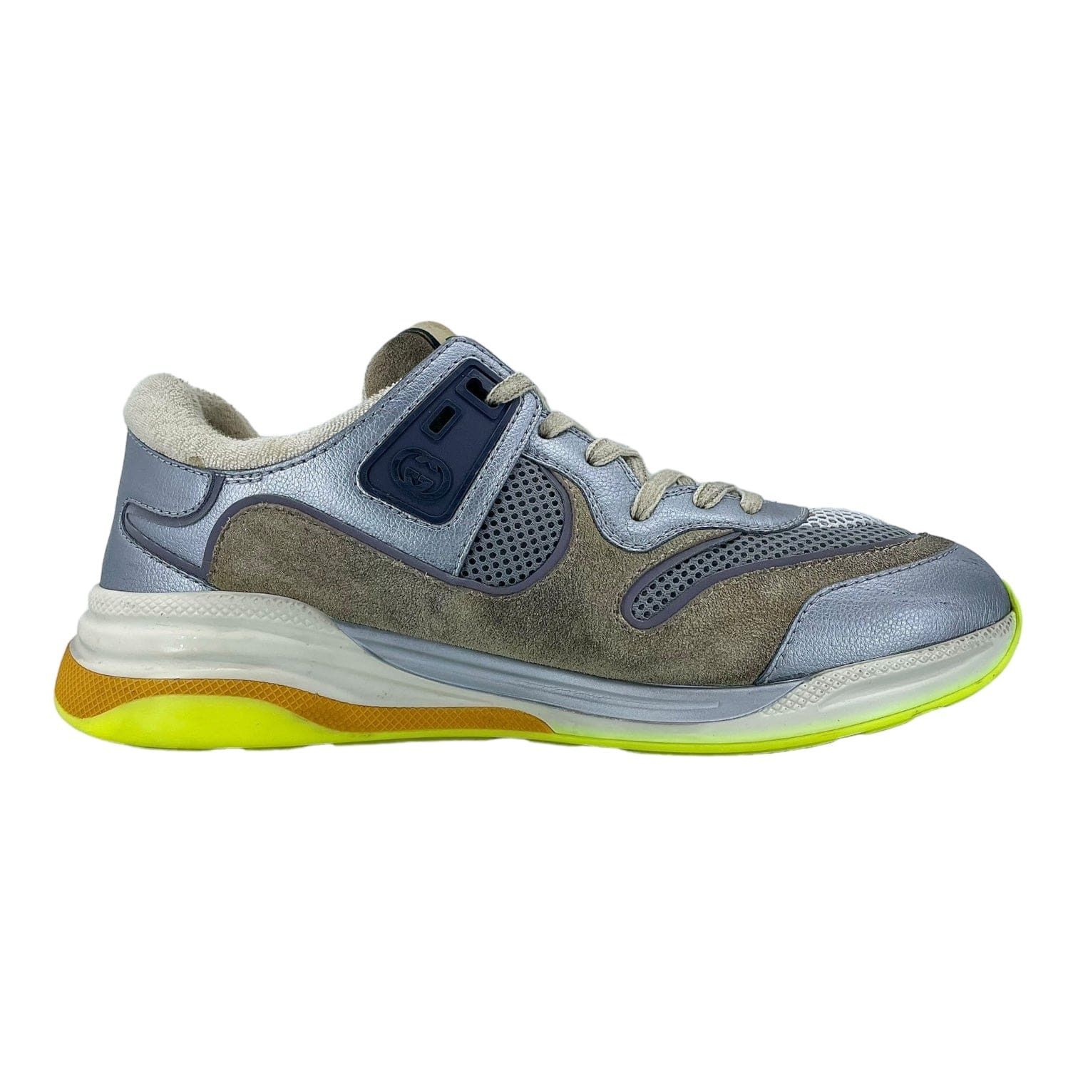 Gucci Ultrapace Sneaker Silver Metallic Size US 8 / EU 41 - 4 Thumbnail
