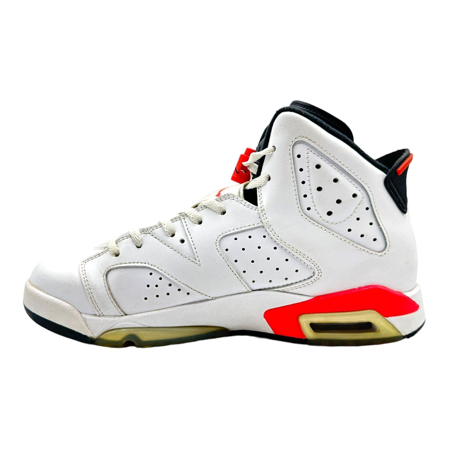 Nike 6 Retro Infrared White 2014 (GS) Size US 6.5 / EU 39-40 - 3 Thumbnail