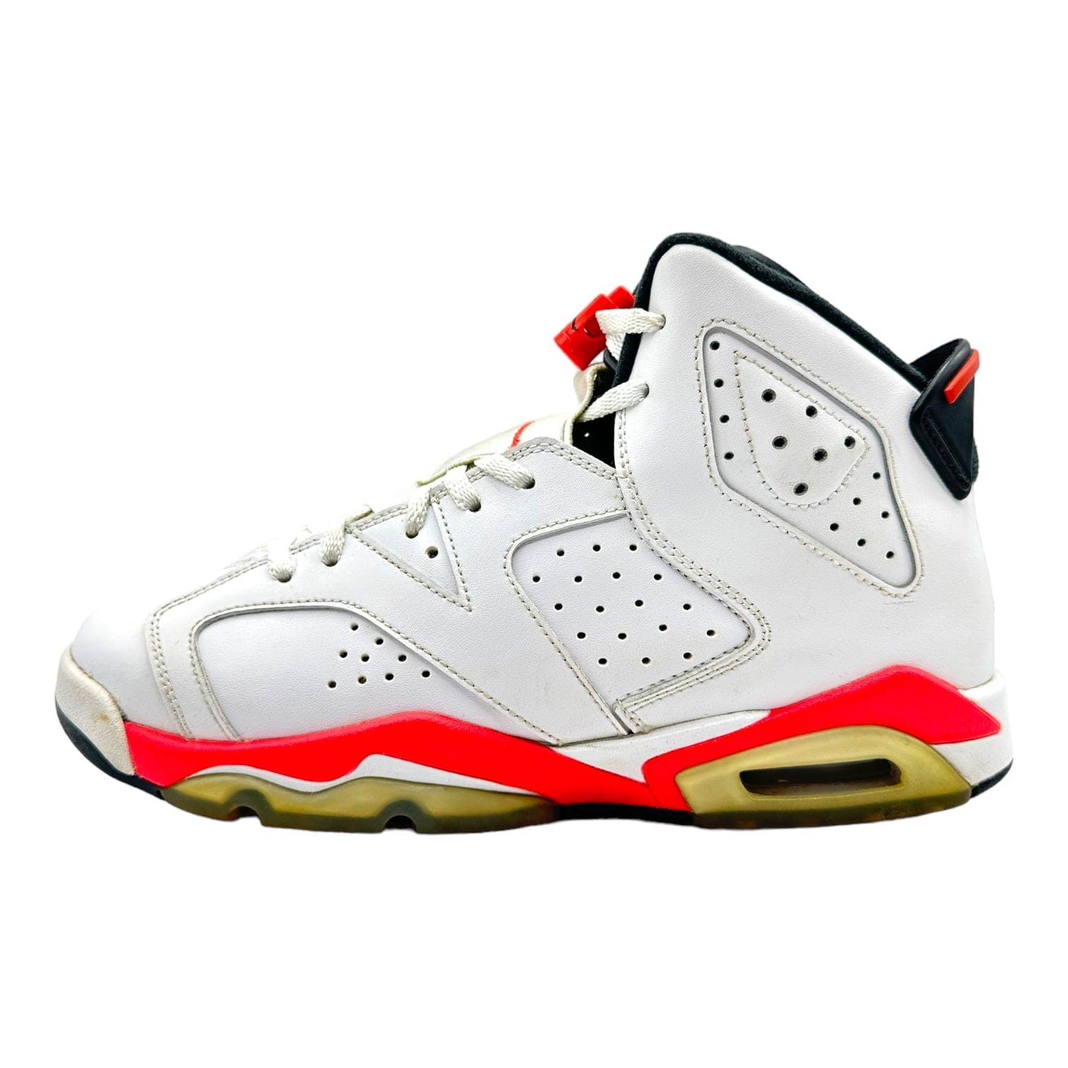Nike 6 Retro Infrared White 2014 (GS) Size US 6.5 / EU 39-40 - 2 Thumbnail