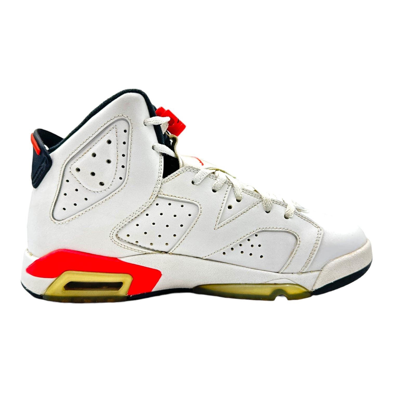 Nike 6 Retro Infrared White 2014 (GS) Size US 6.5 / EU 39-40 - 4 Thumbnail