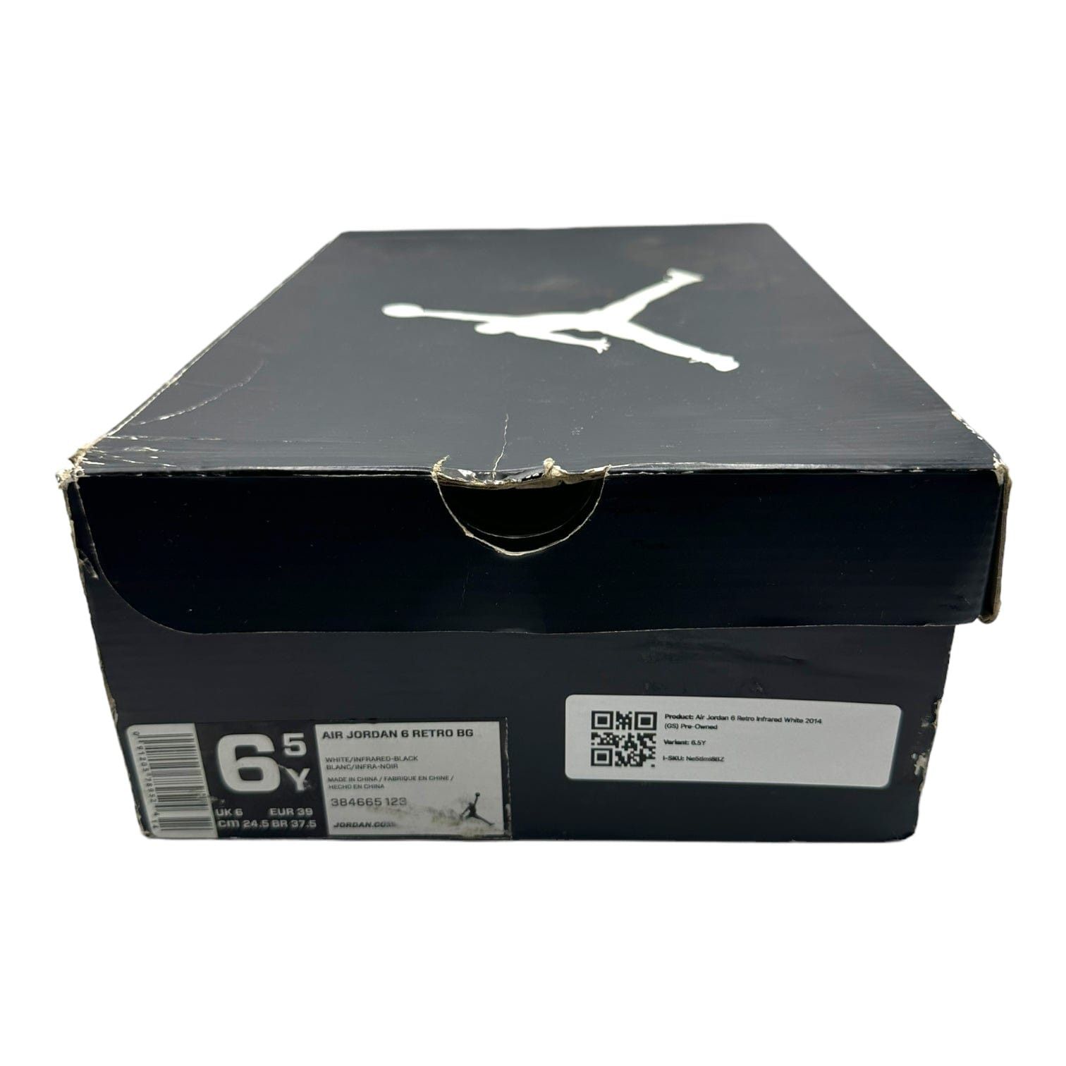 Nike 6 Retro Infrared White 2014 (GS) Size US 6.5 / EU 39-40 - 8 Thumbnail