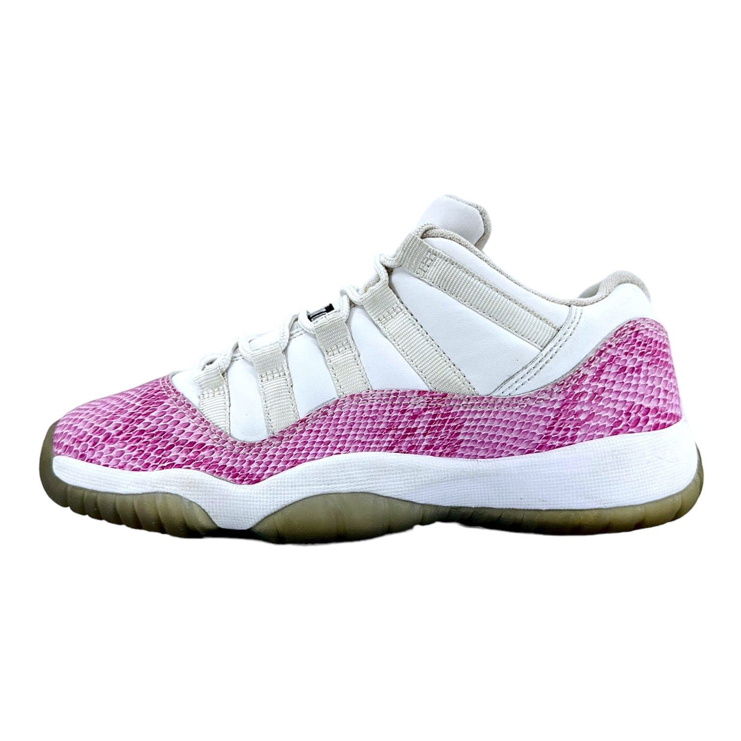 Nike 11 Retro Low Pink Snakeskin (2013) (GS) Size US 5 / EU 37 - 2 Thumbnail