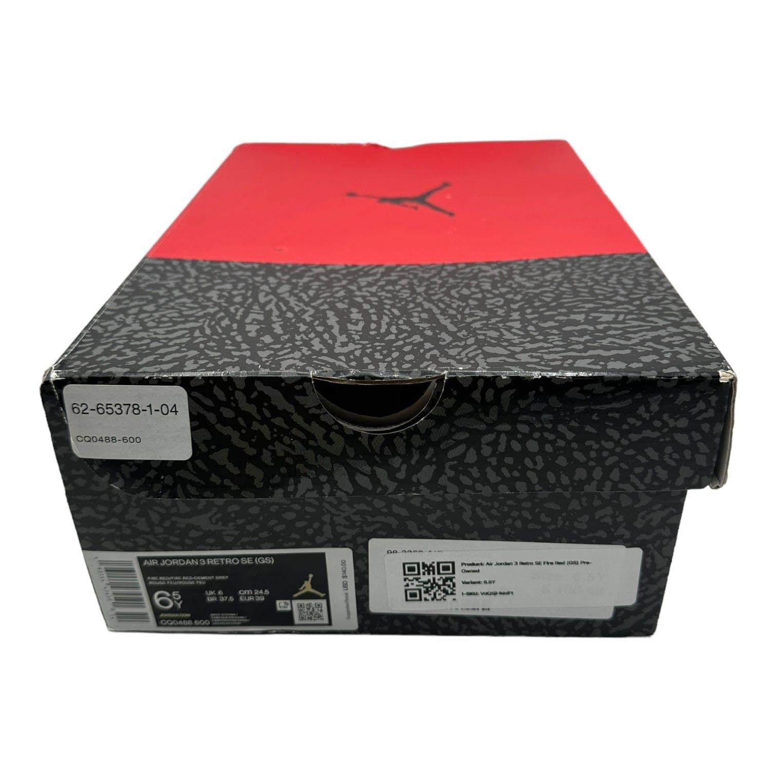 Nike 3 Retro SE Fire Red (GS) Size US 6.5 / EU 39-40 - 8 Thumbnail