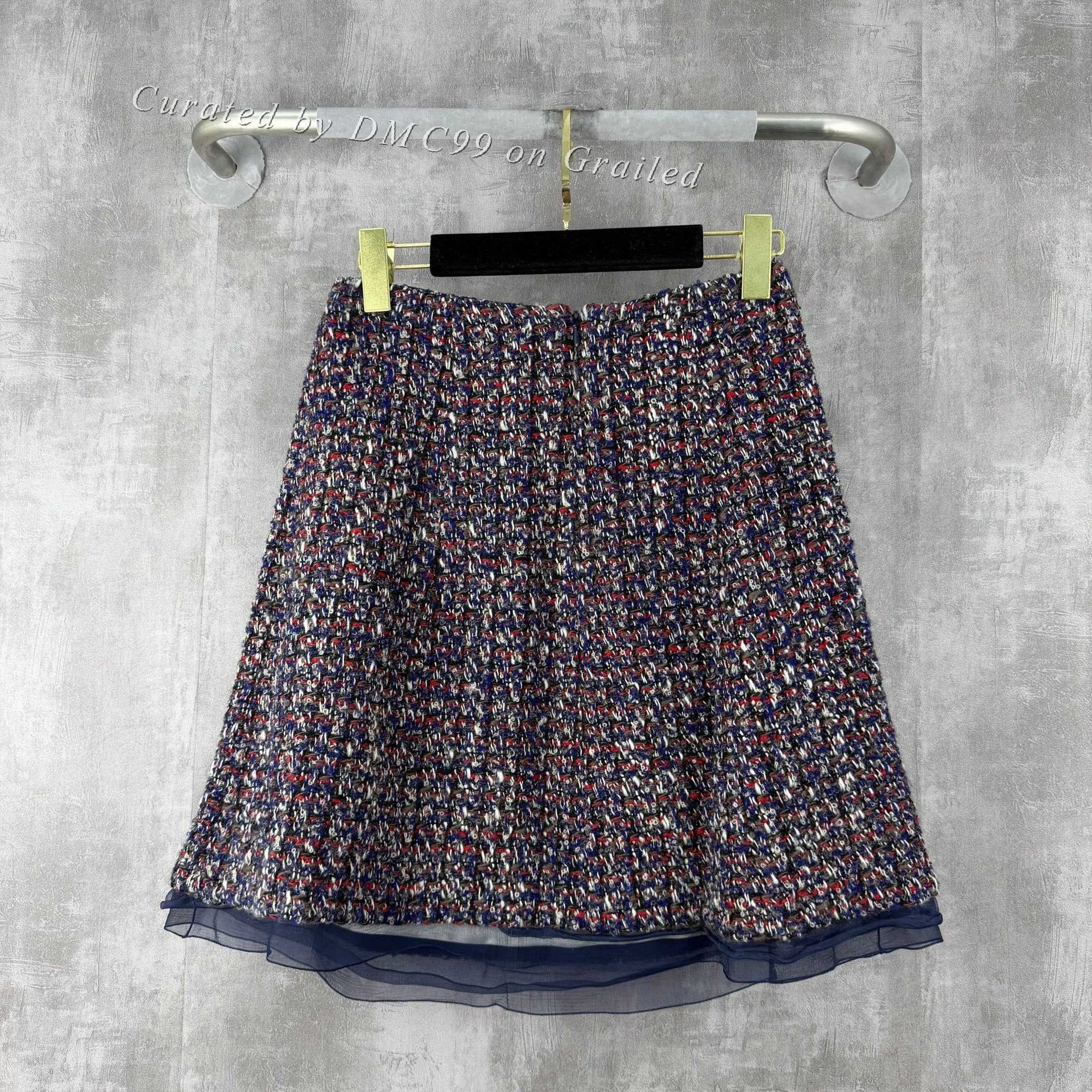 Dior Dior Tweed A-line Short Skirt Size 38" / US 16 / IT 52 - 3 Thumbnail