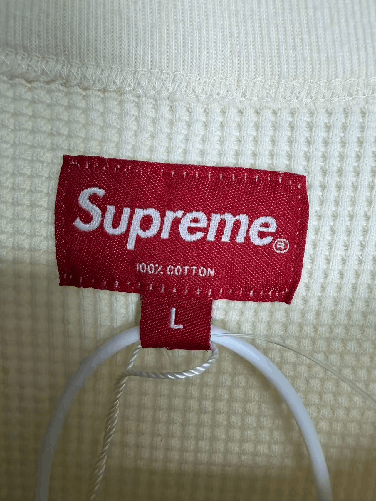 Supreme Supreme Waffle Slogan Long Sleeve Sweatshirt Size US L / EU 52-54 / 3 - 4 Thumbnail