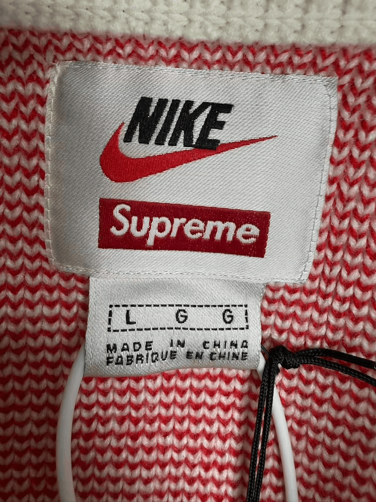 Supreme Supreme Nike Swoosh Knit Sweater Size US L / EU 52-54 / 3 - 2 Thumbnail