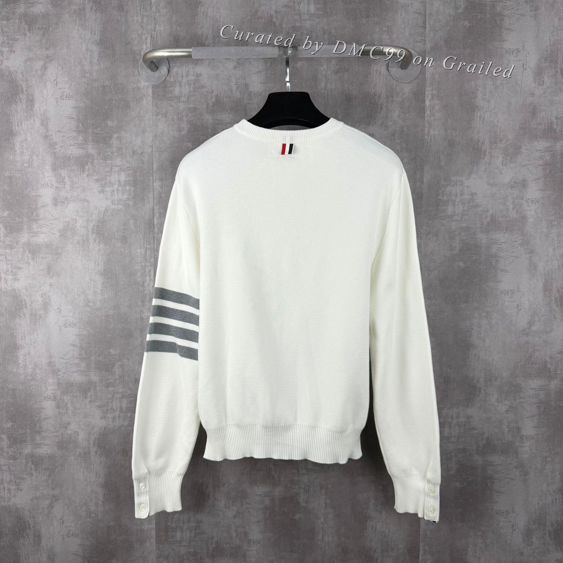 Thom Browne Thom Browne Classic 4-Bar Knit Sweater Size US L / EU 52-54 / 3 - 3 Thumbnail