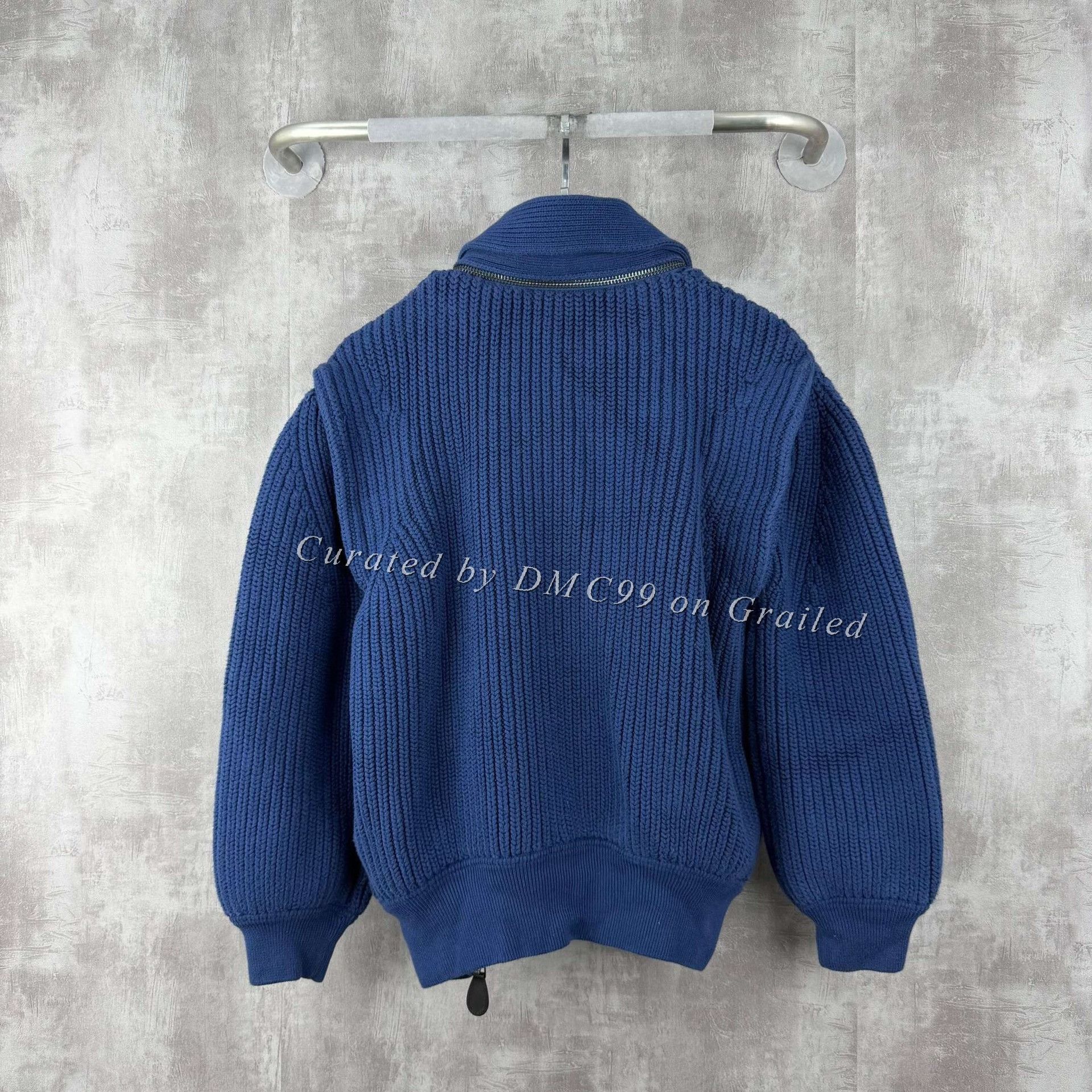 Burberry Burberry Leather Logo Knit Zip Jacket Size US L / EU 52-54 / 3 - 3 Thumbnail
