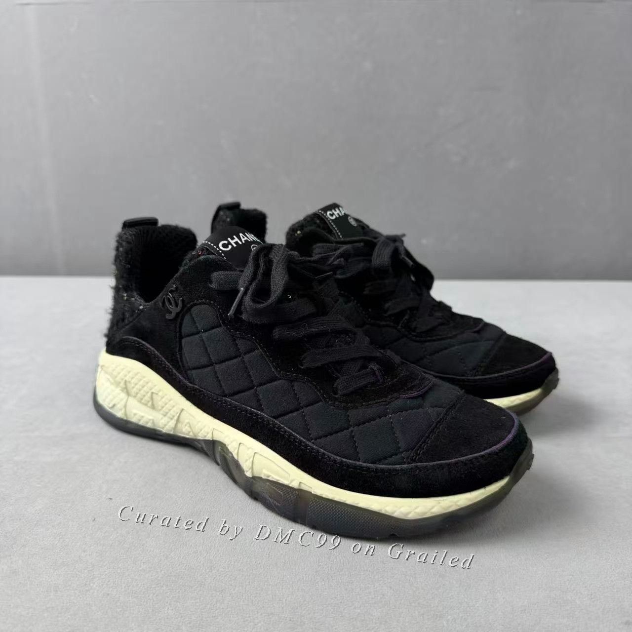 Chanel Chanel Quilted Suede Sneakers Size US 5 / IT 35 - 3 Thumbnail
