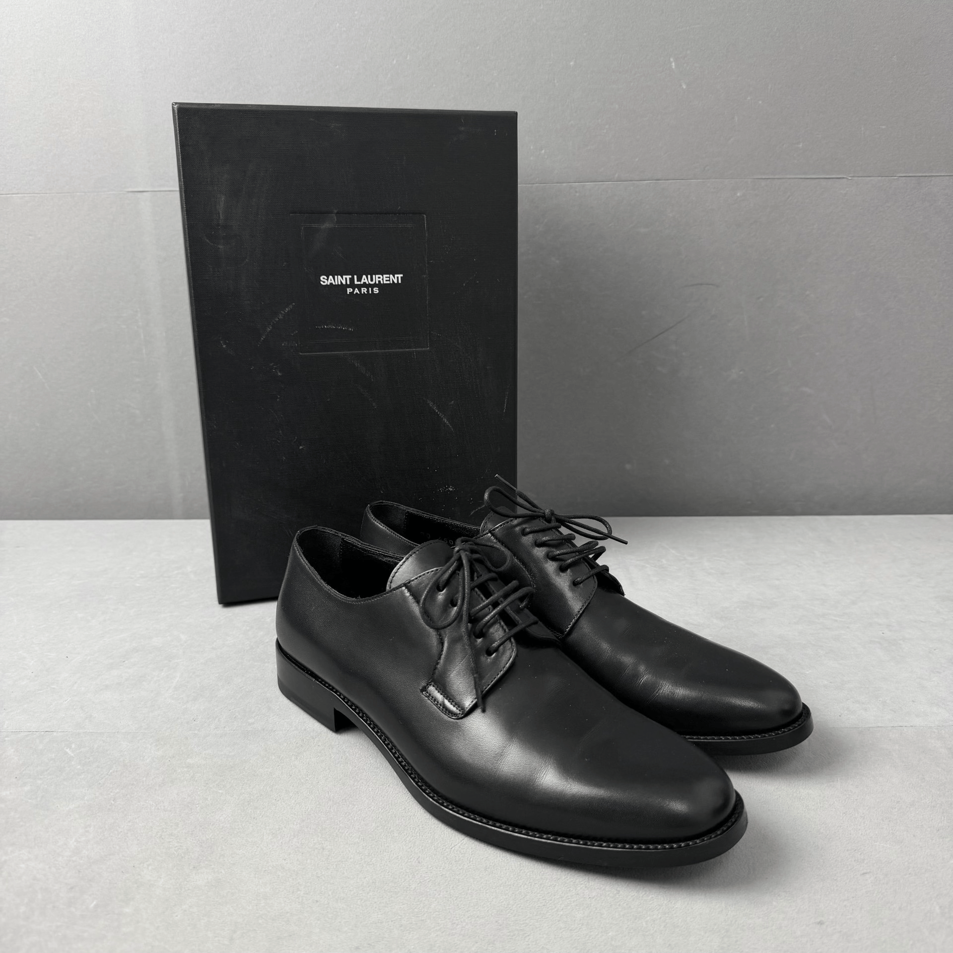 Saint Laurent Paris Saint Laurent Black Classic Lace-up Derby Shoes Size US 6 / EU 39 - 3 Thumbnail