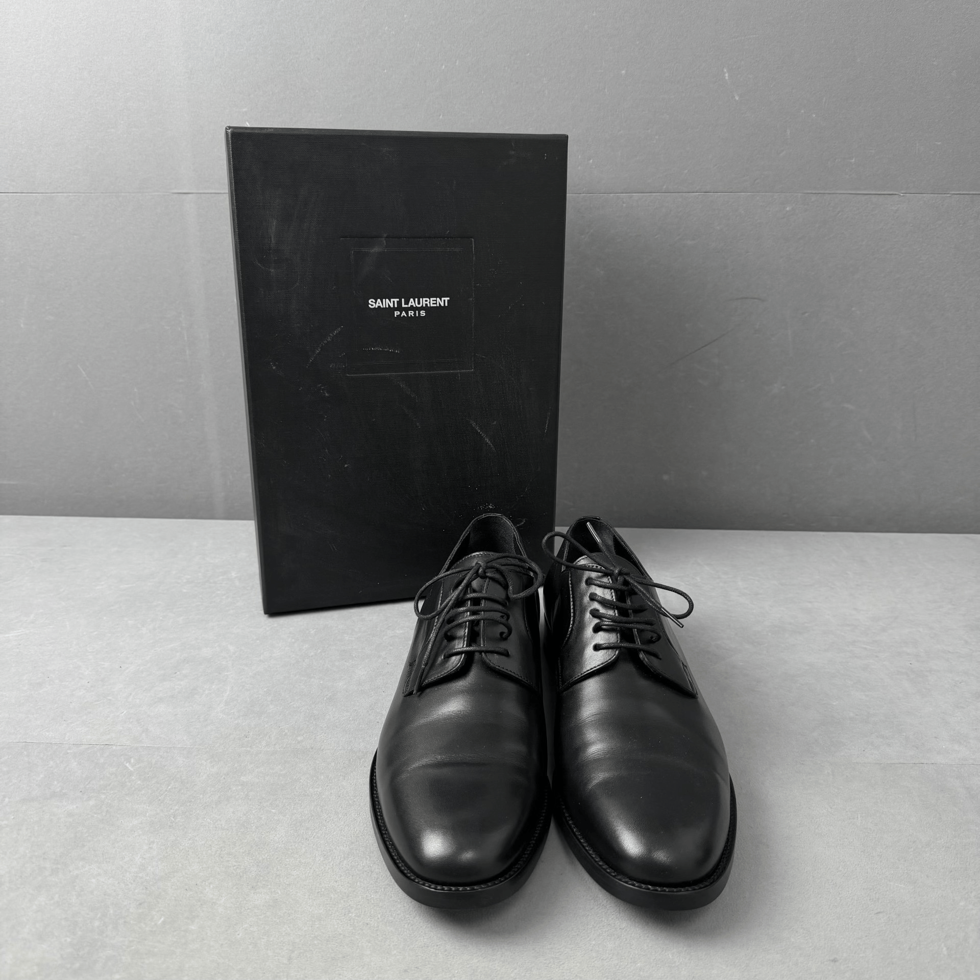Saint Laurent Paris Saint Laurent Black Classic Lace-up Derby Shoes Size US 6 / EU 39 - 2 Thumbnail
