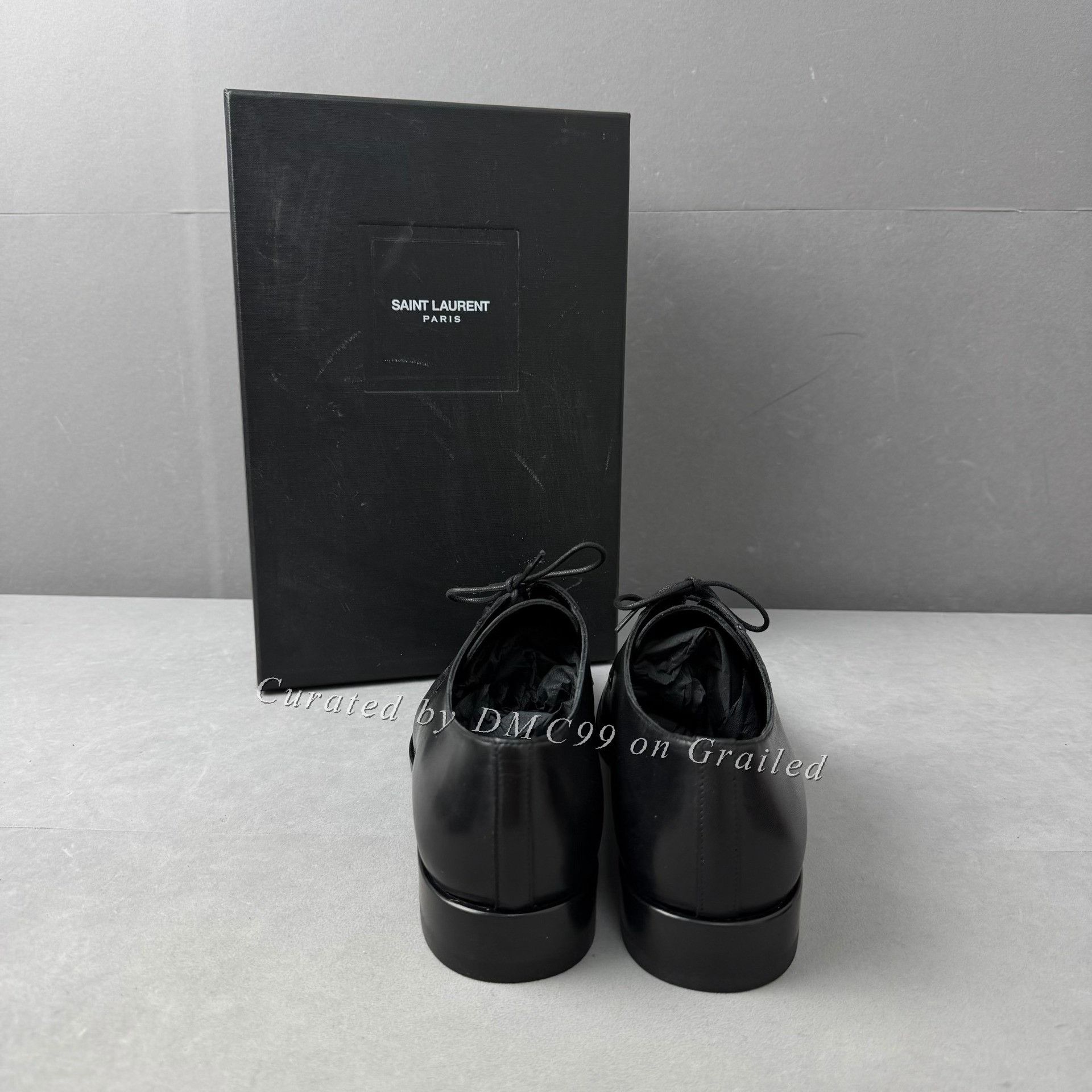 Saint Laurent Paris Saint Laurent Black Classic Lace-up Derby Shoes Size US 6 / EU 39 - 4 Thumbnail