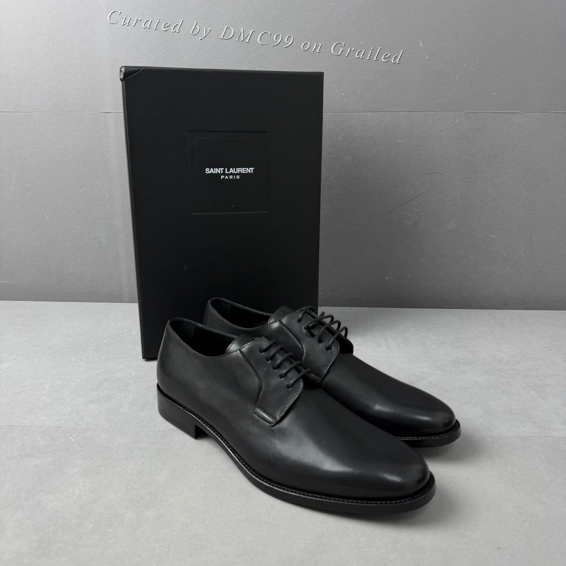 Saint Laurent Paris Saint Laurent Black Classic Derby Shoes Size US 6 / EU 39 - 3 Thumbnail