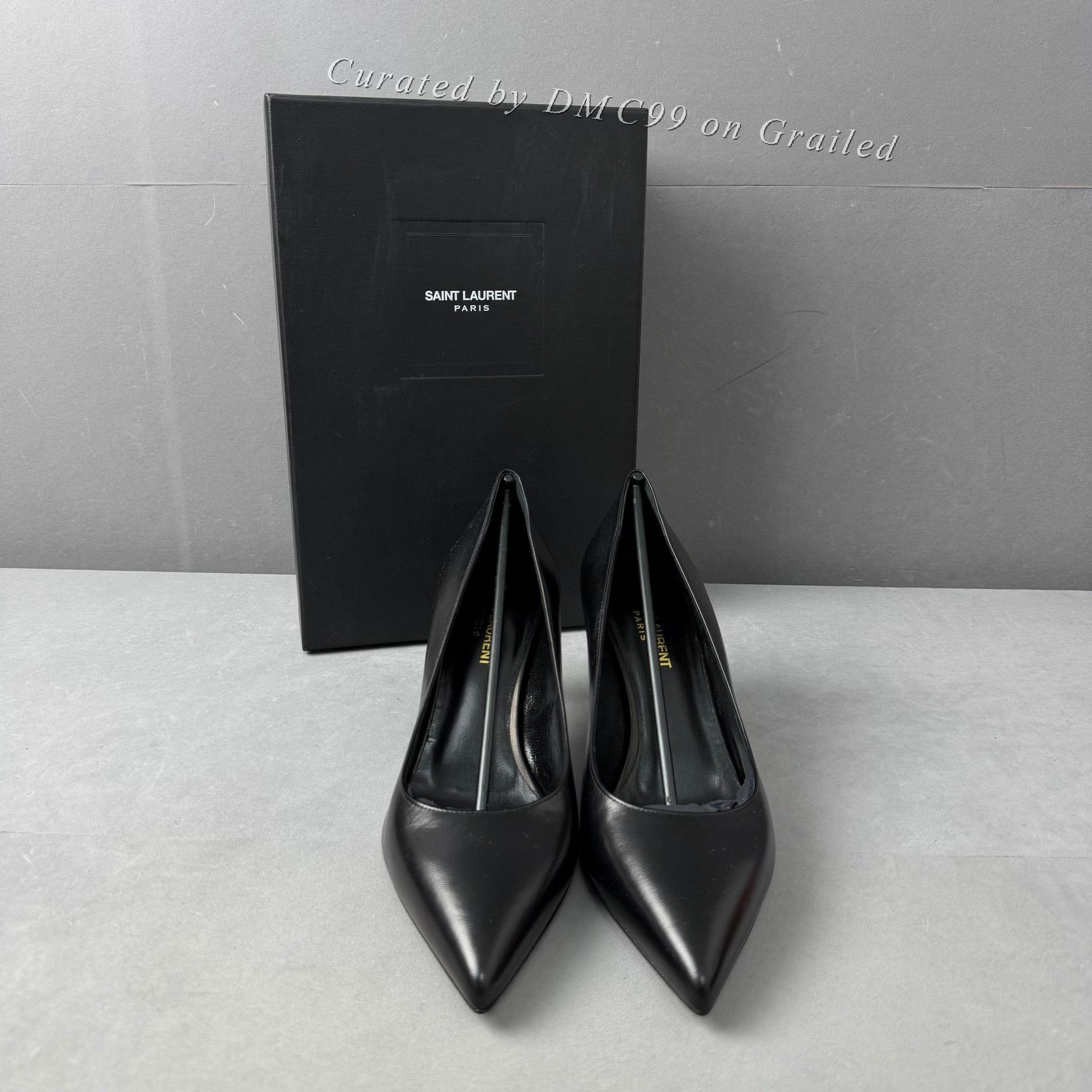 Saint Laurent Paris Saint Laurent Patent Leather Pointed Stiletto Pumps Size US 8 / IT 38 - 2 Thumbnail