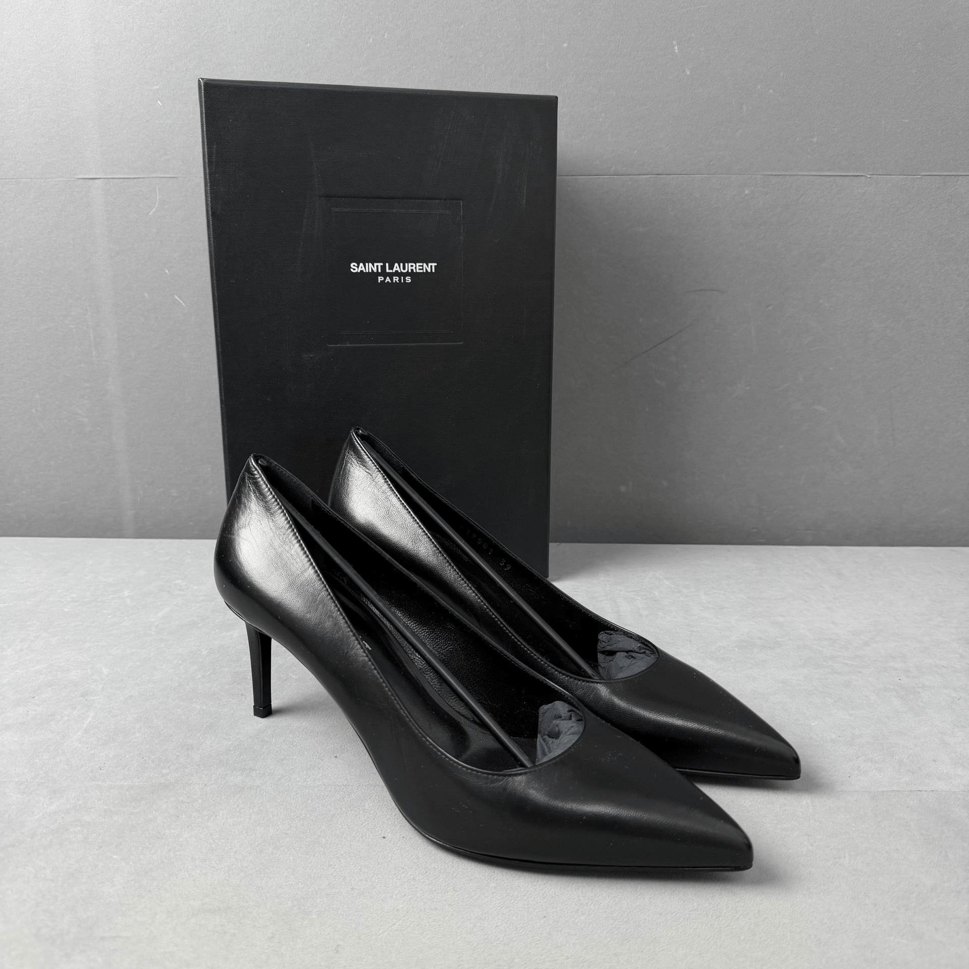 Saint Laurent Paris Saint Laurent Patent Leather Pointed Stiletto Pumps Size US 8 / IT 38 - 3 Thumbnail