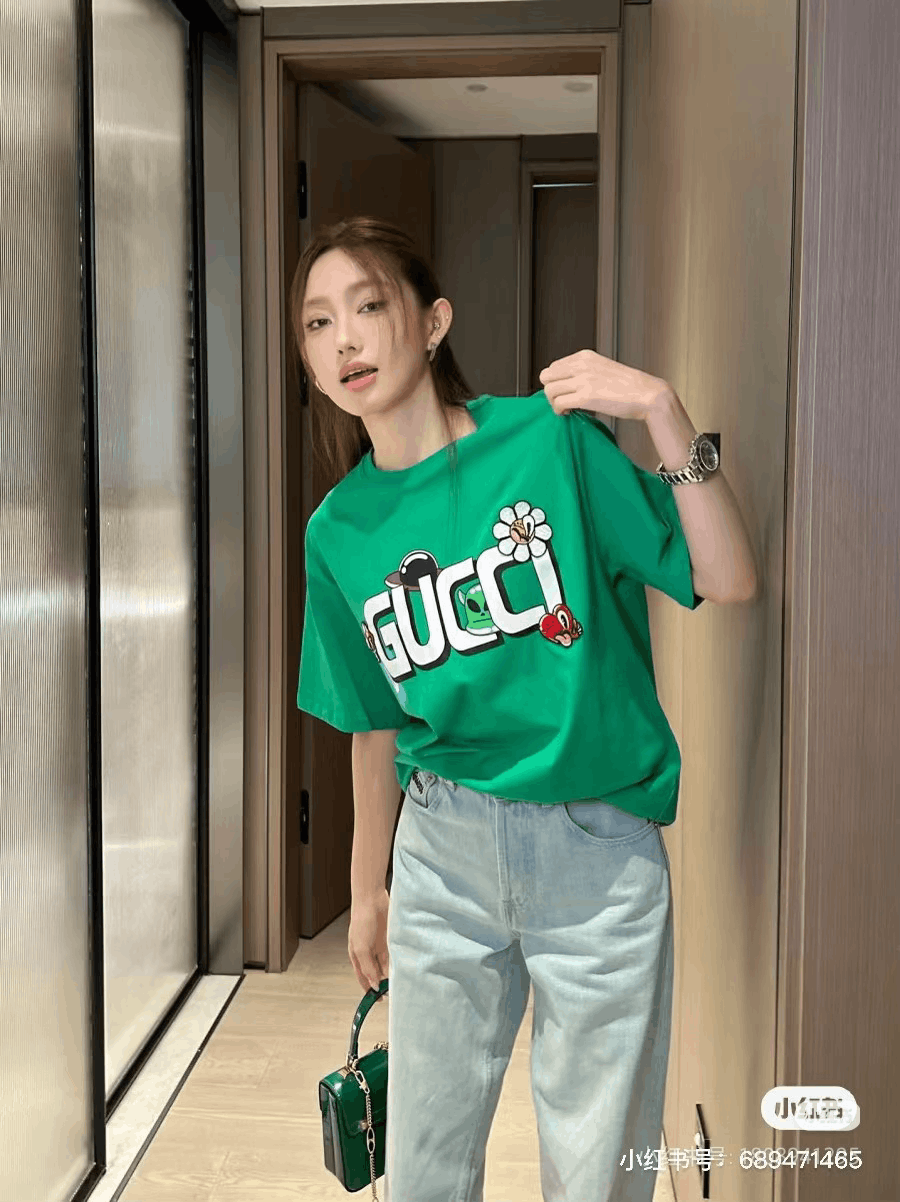 Gucci Gucci Cartoon Letter Logo T-shirt Size US XXL / EU 58 / 5 - 5 Thumbnail