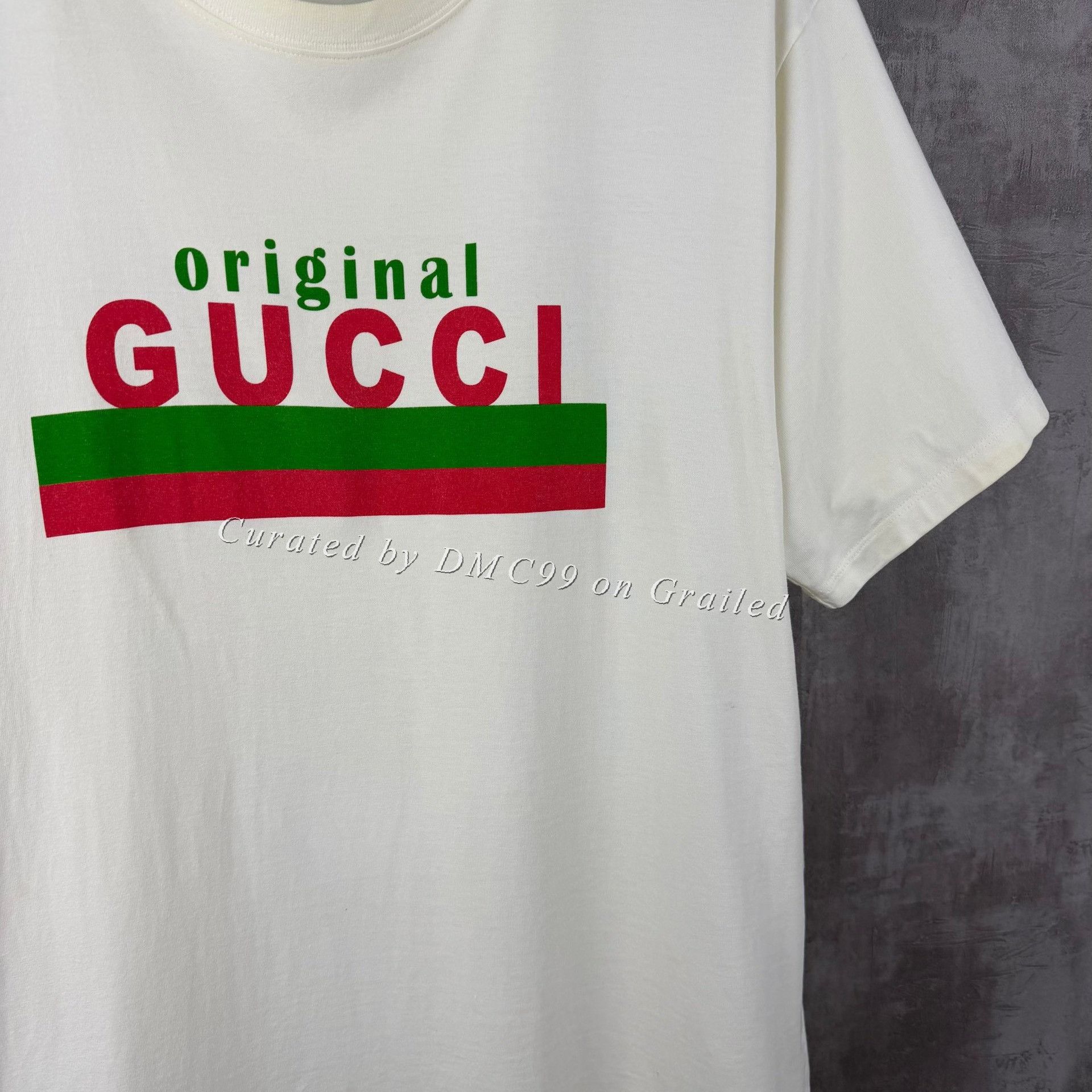 Gucci Gucci Red Green Stripe Logo Short Sleeve T-shirt Size US L / EU 52-54 / 3 - 2 Thumbnail