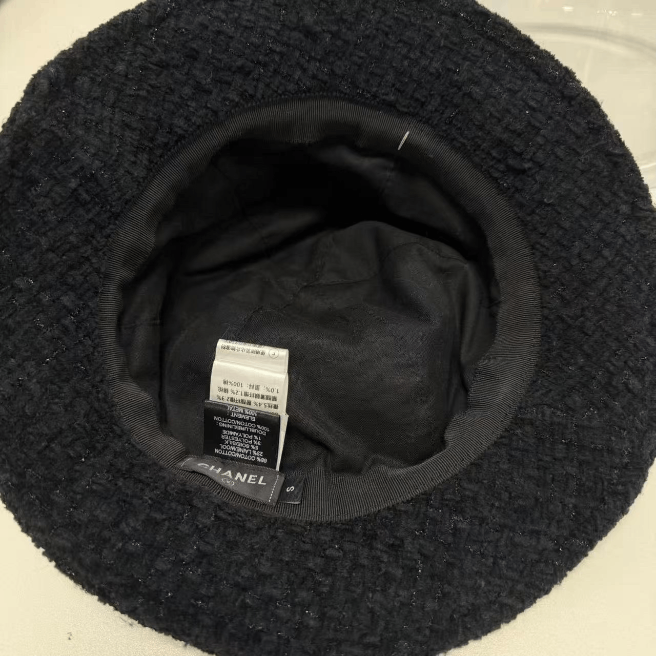 Chanel Chanel Black Tweed Fisherman Hat Size ONE SIZE - 3 Thumbnail