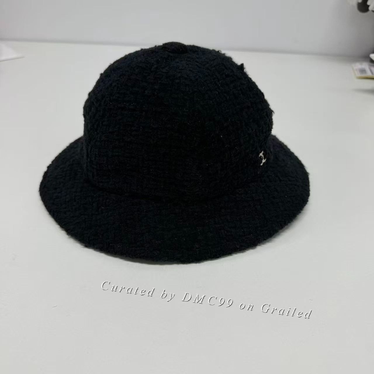 Chanel Chanel Black Tweed Fisherman Hat Size ONE SIZE - 2 Thumbnail